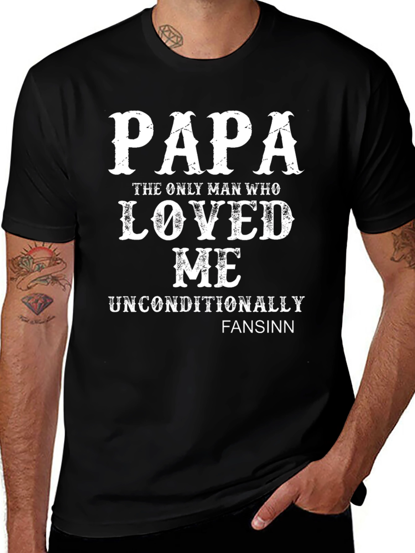 Papa Loved Me Unconditionally Graphic Tee