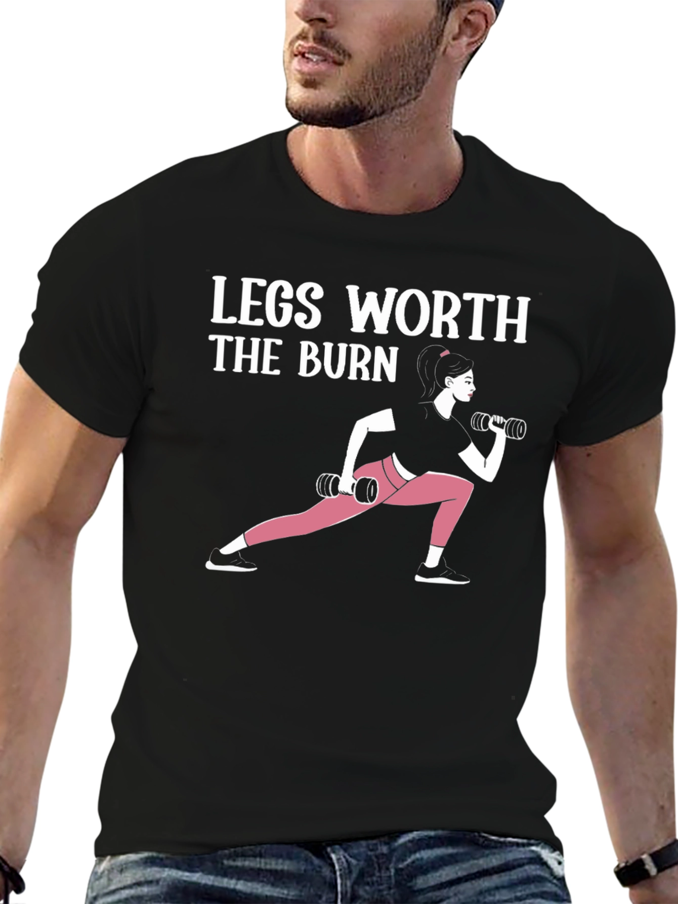 Legs Worth The Burn Graphic T-Shirt
