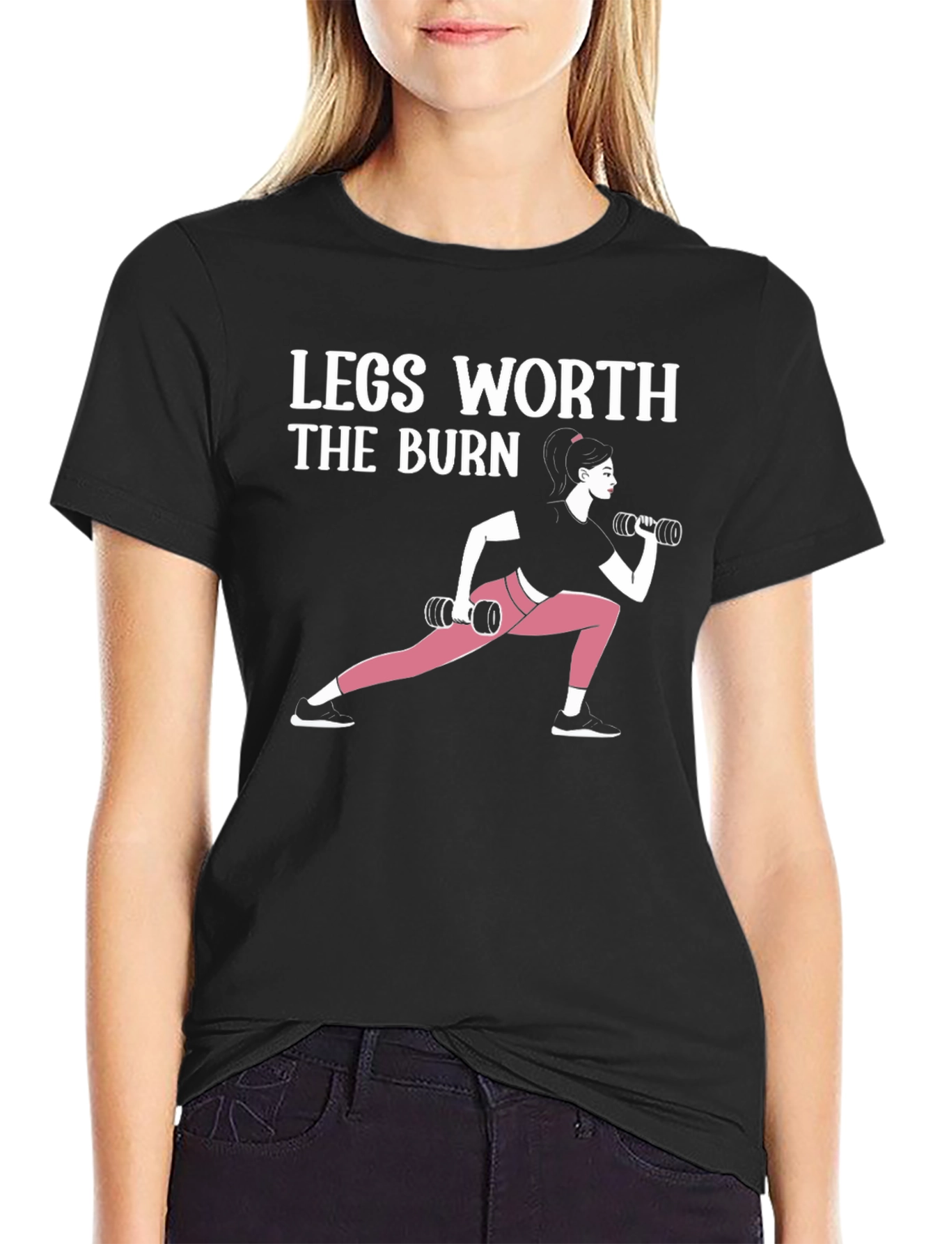 Legs Worth The Burn Graphic T-Shirt