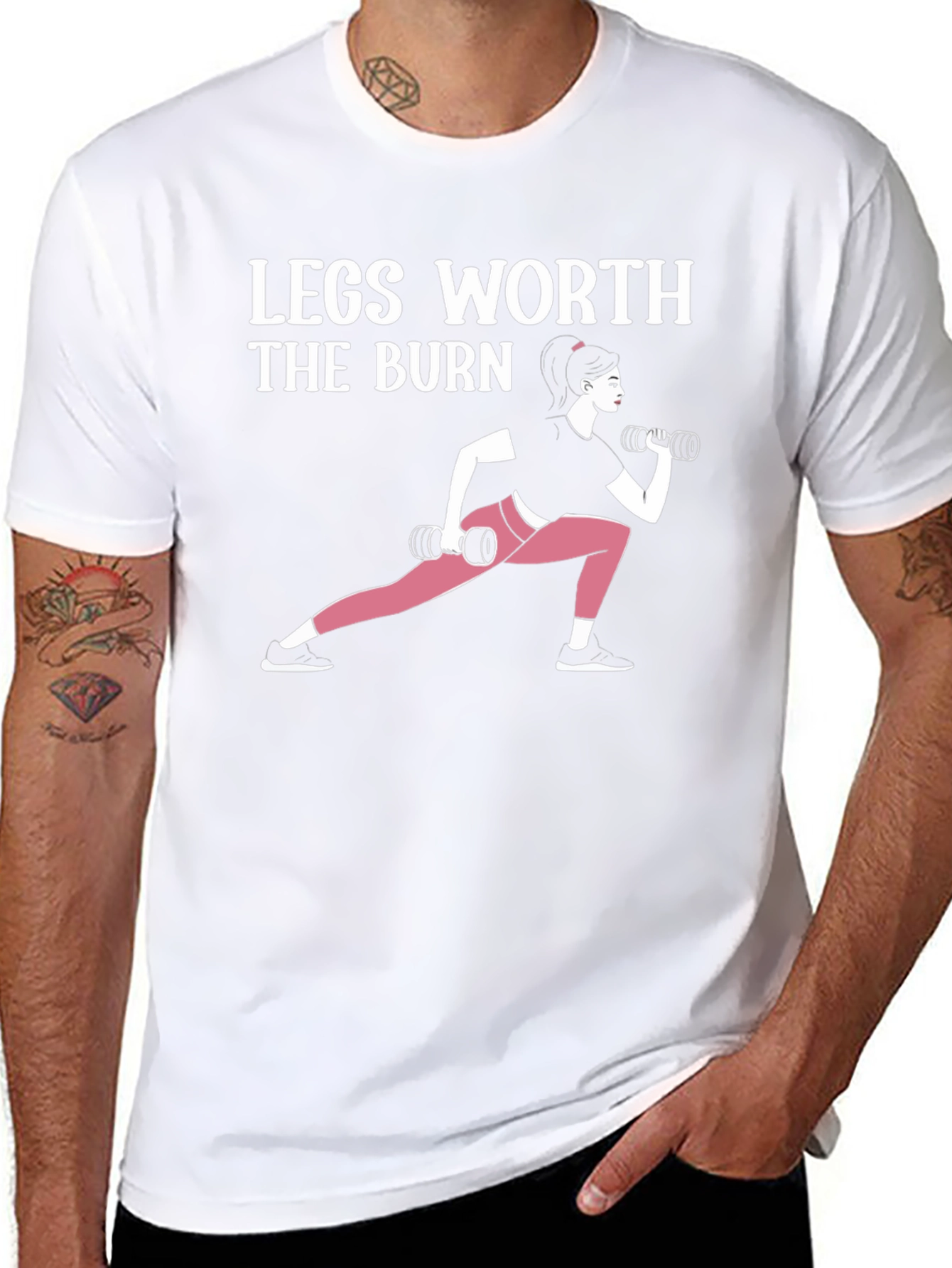 Legs Worth The Burn Graphic T-Shirt