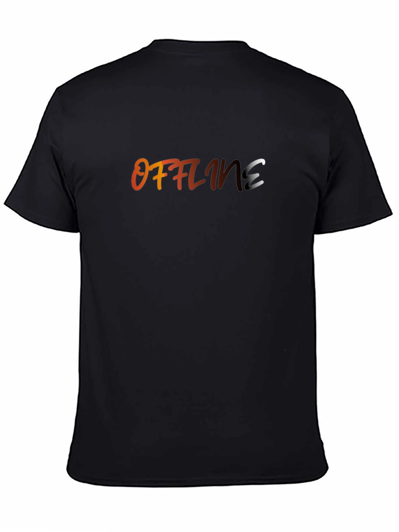 Offline Gradient Text Graphic T-Shirt
