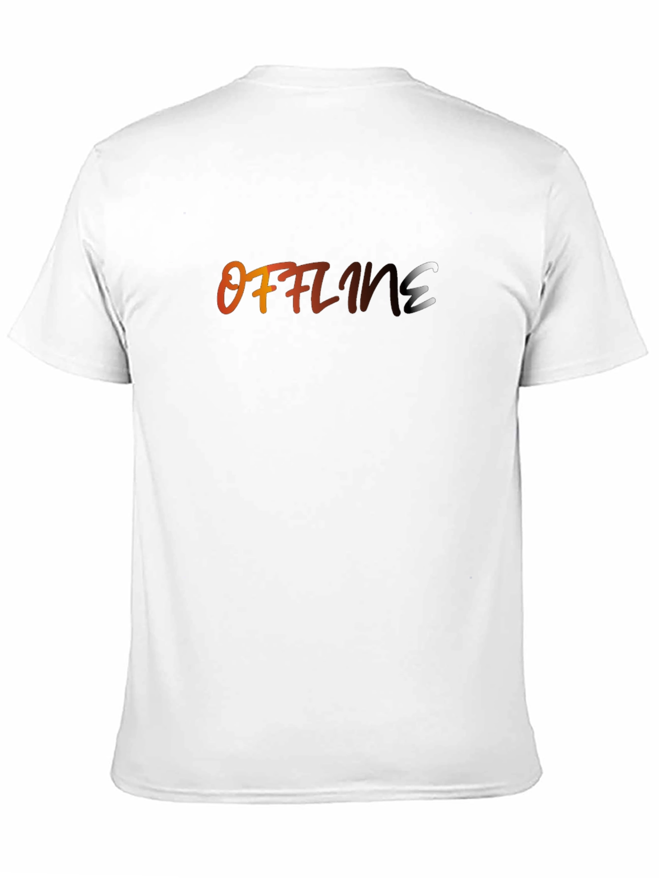 Offline Gradient Text Graphic T-Shirt