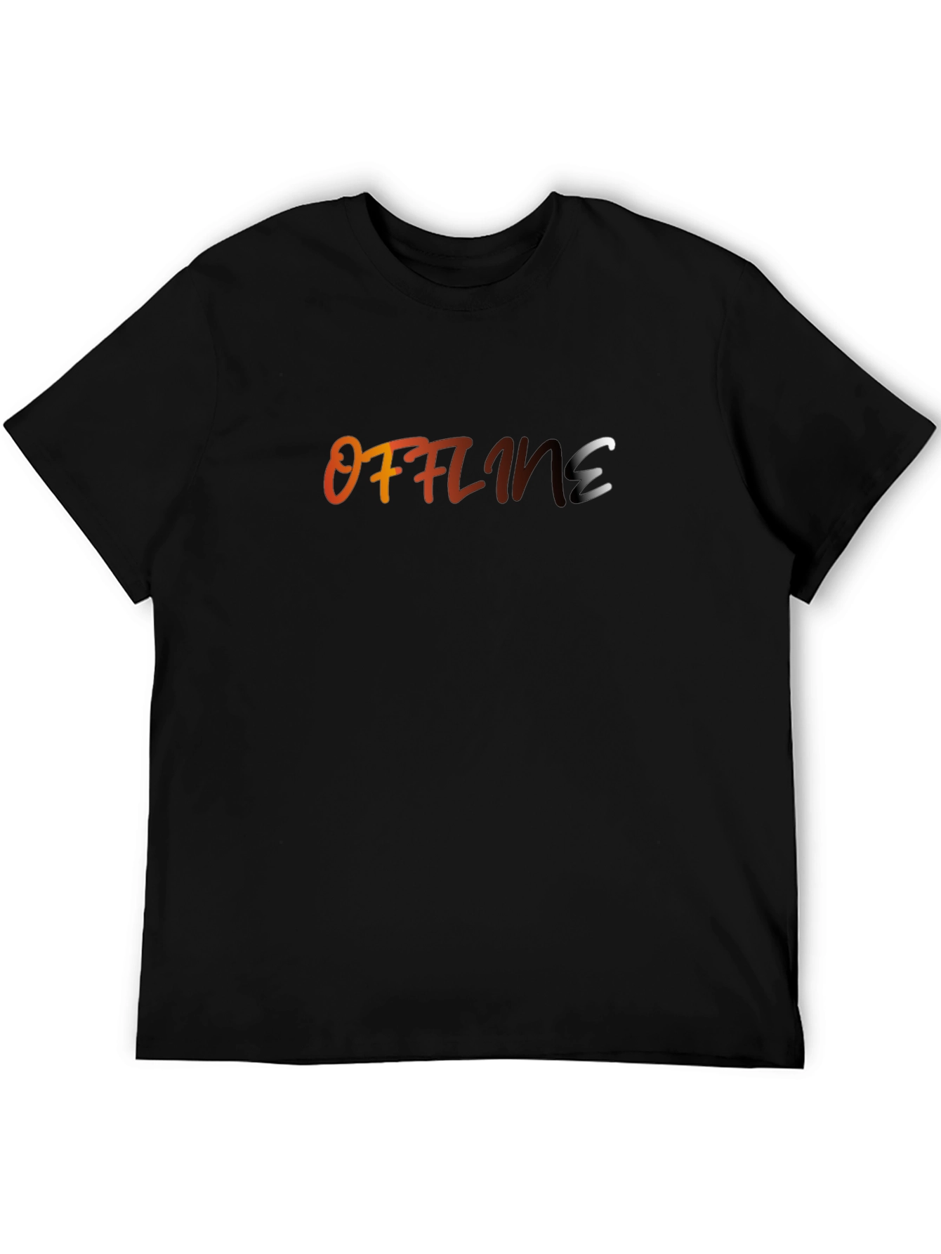 Offline Gradient Text Graphic T-Shirt