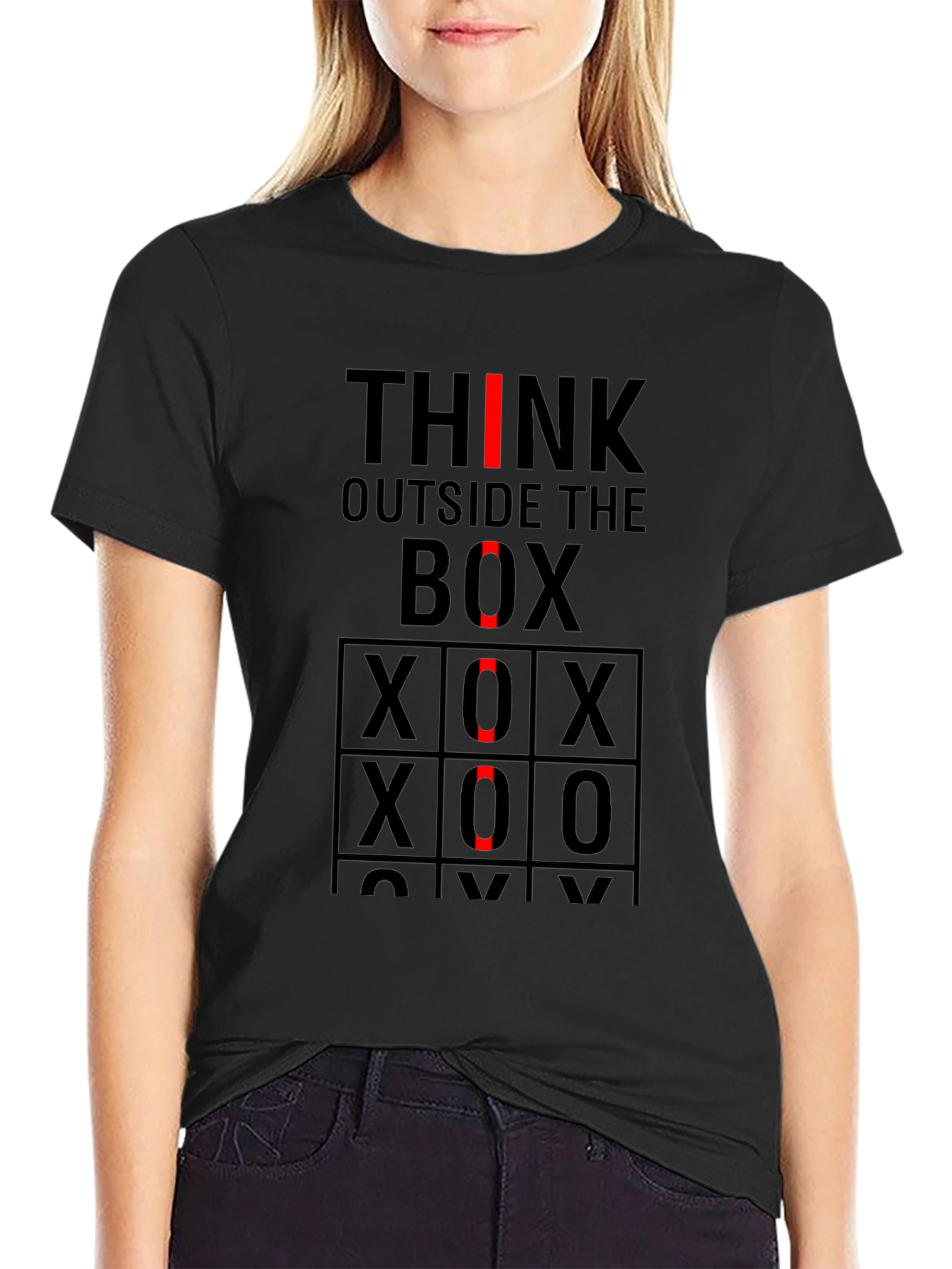 Think Outside the Box Graphic T-Shirt