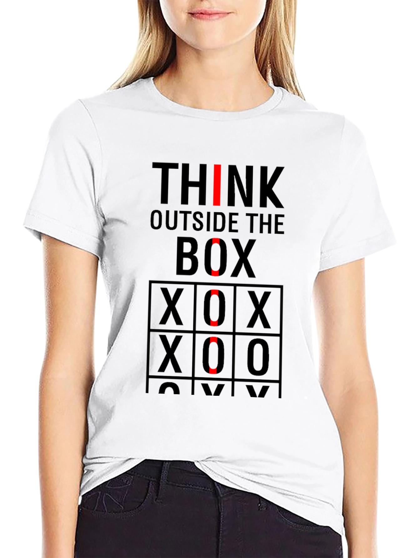 Think Outside the Box Graphic T-Shirt
