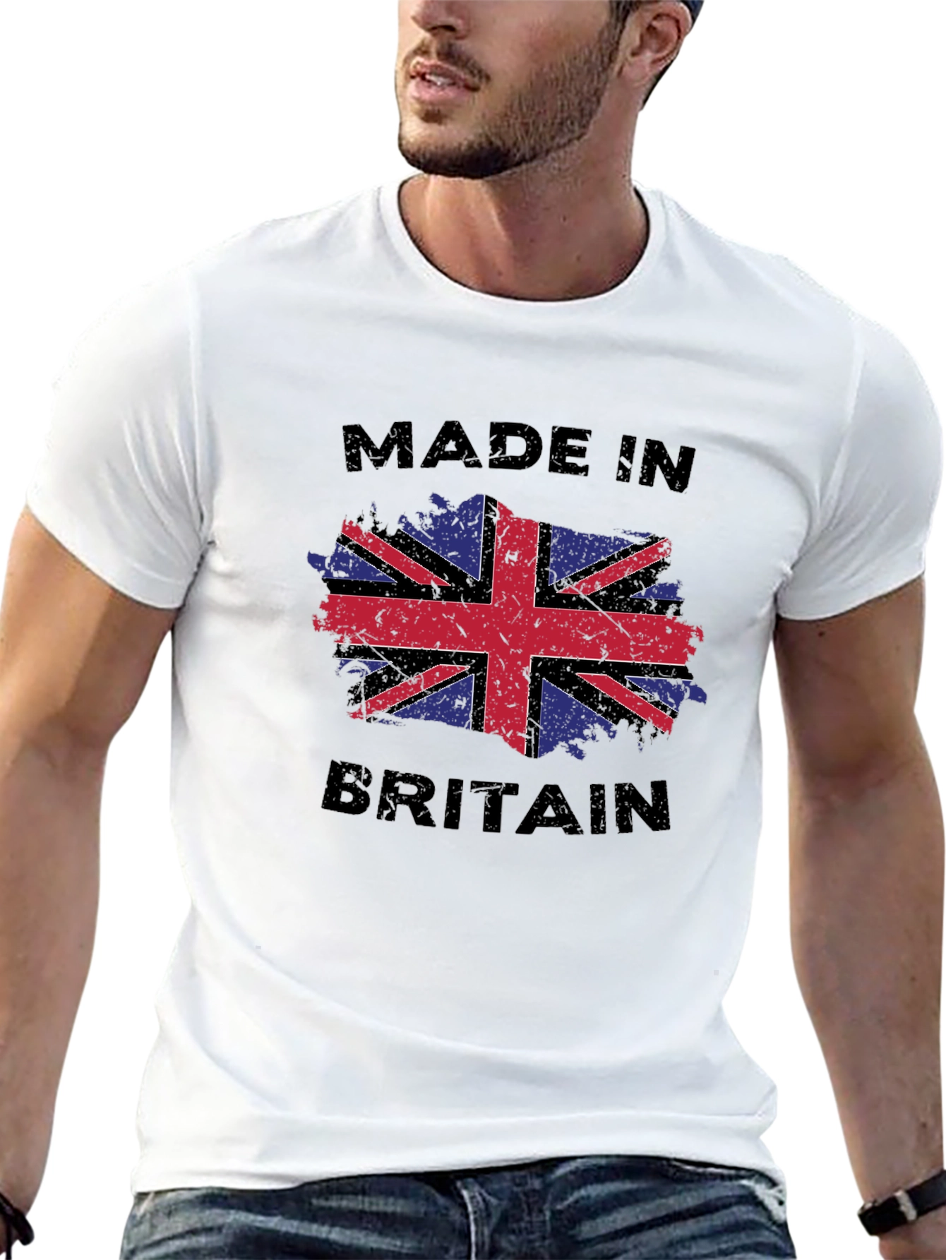 Made In Britain UK Flag Graphic T-Shirt