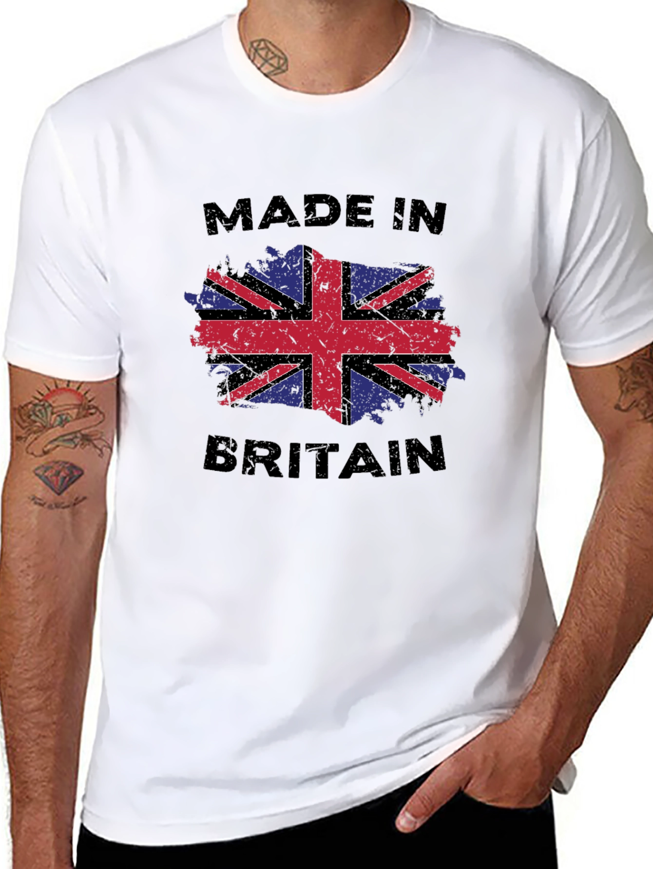 Made In Britain UK Flag Graphic T-Shirt