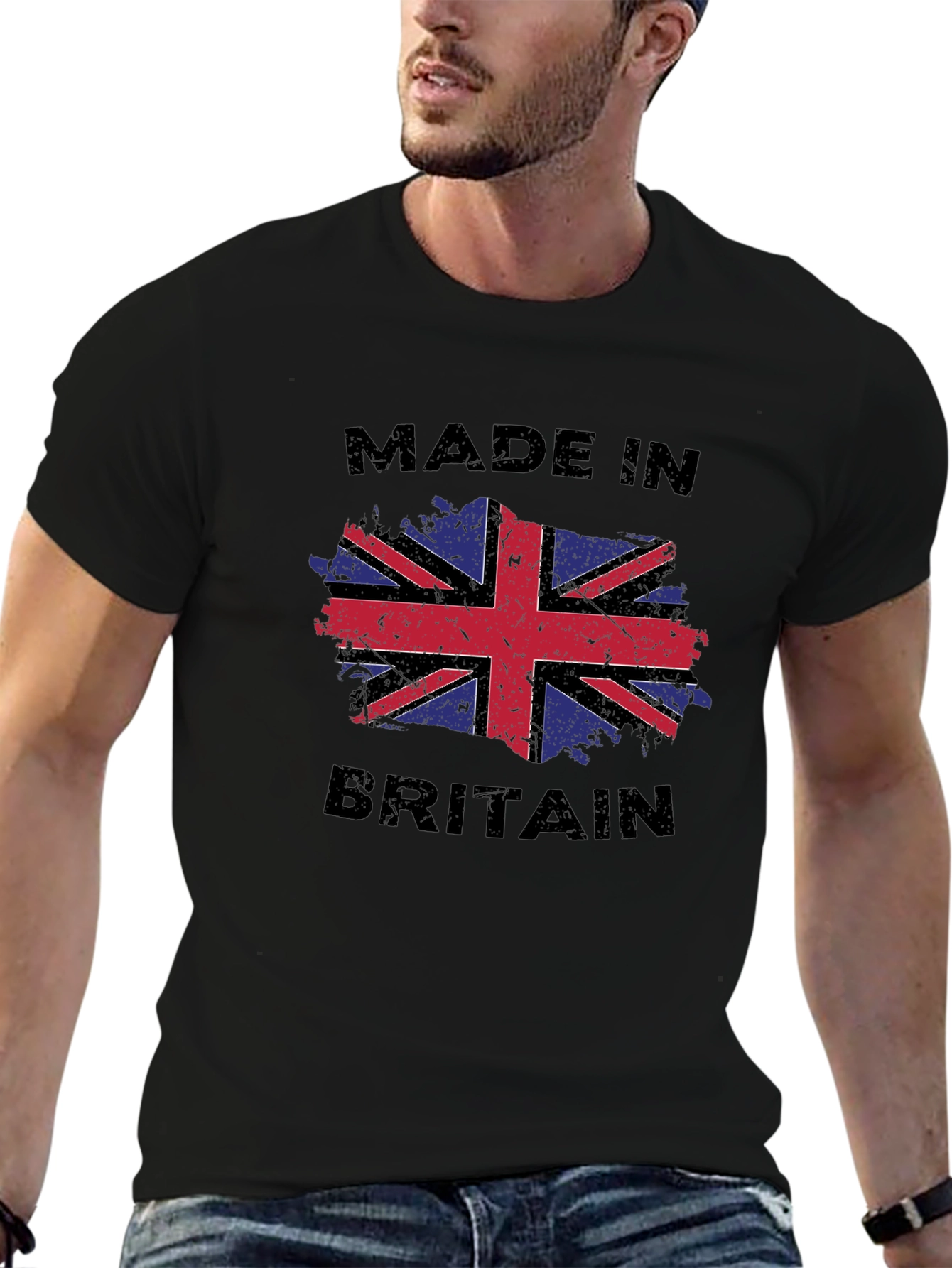 Made In Britain UK Flag Graphic T-Shirt