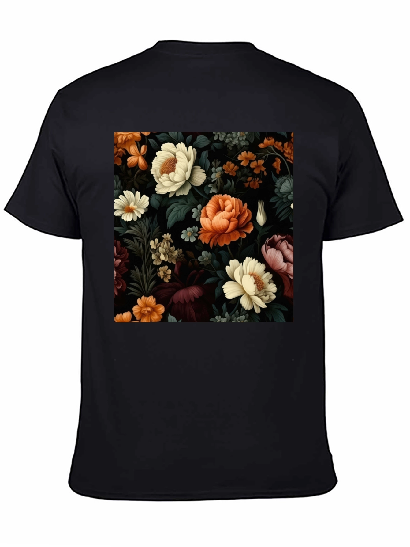 Floral Print Crew Neck T-Shirt