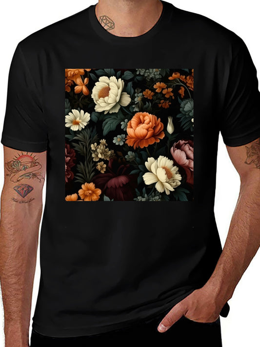 Floral Print Crew Neck T-Shirt