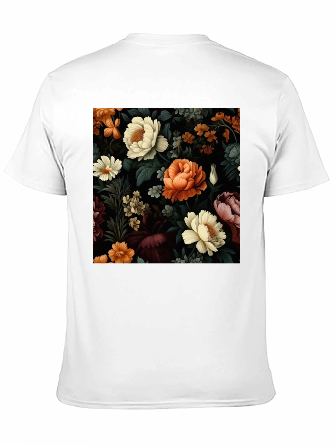 Floral Print Crew Neck T-Shirt