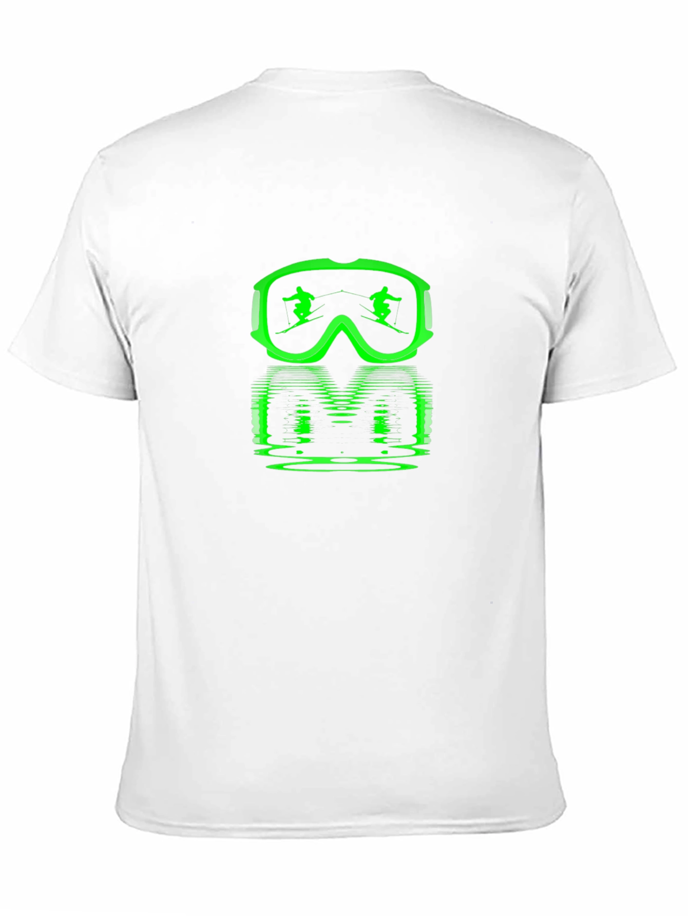 Neon Ski Goggles Graphic Tee - Black
