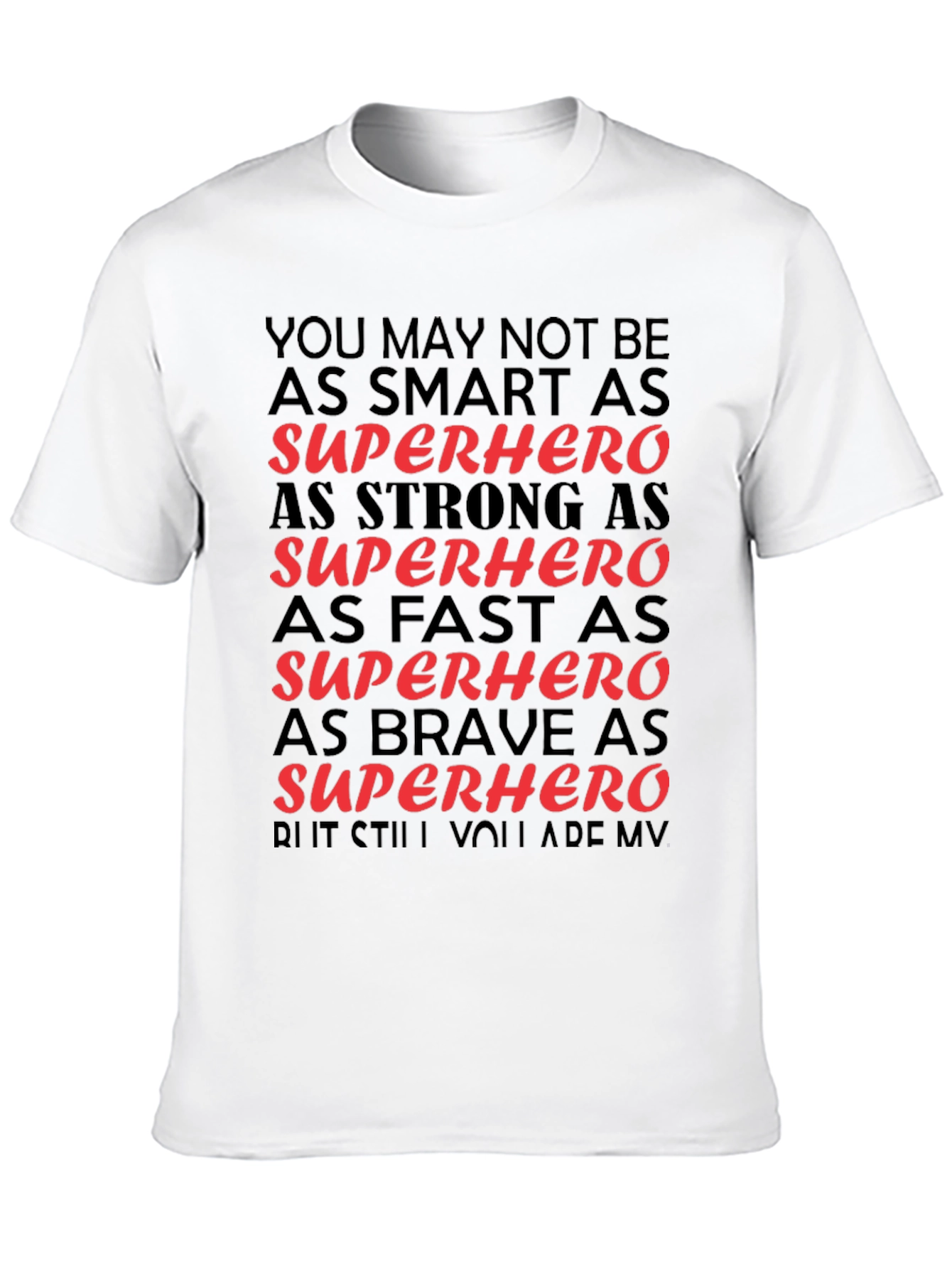 Superhero Gift Black T-Shirt