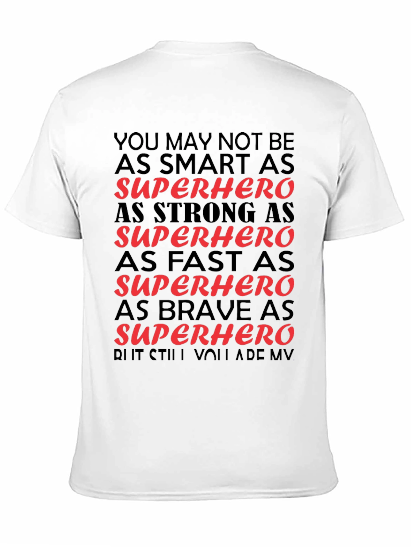 Superhero Gift Black T-Shirt