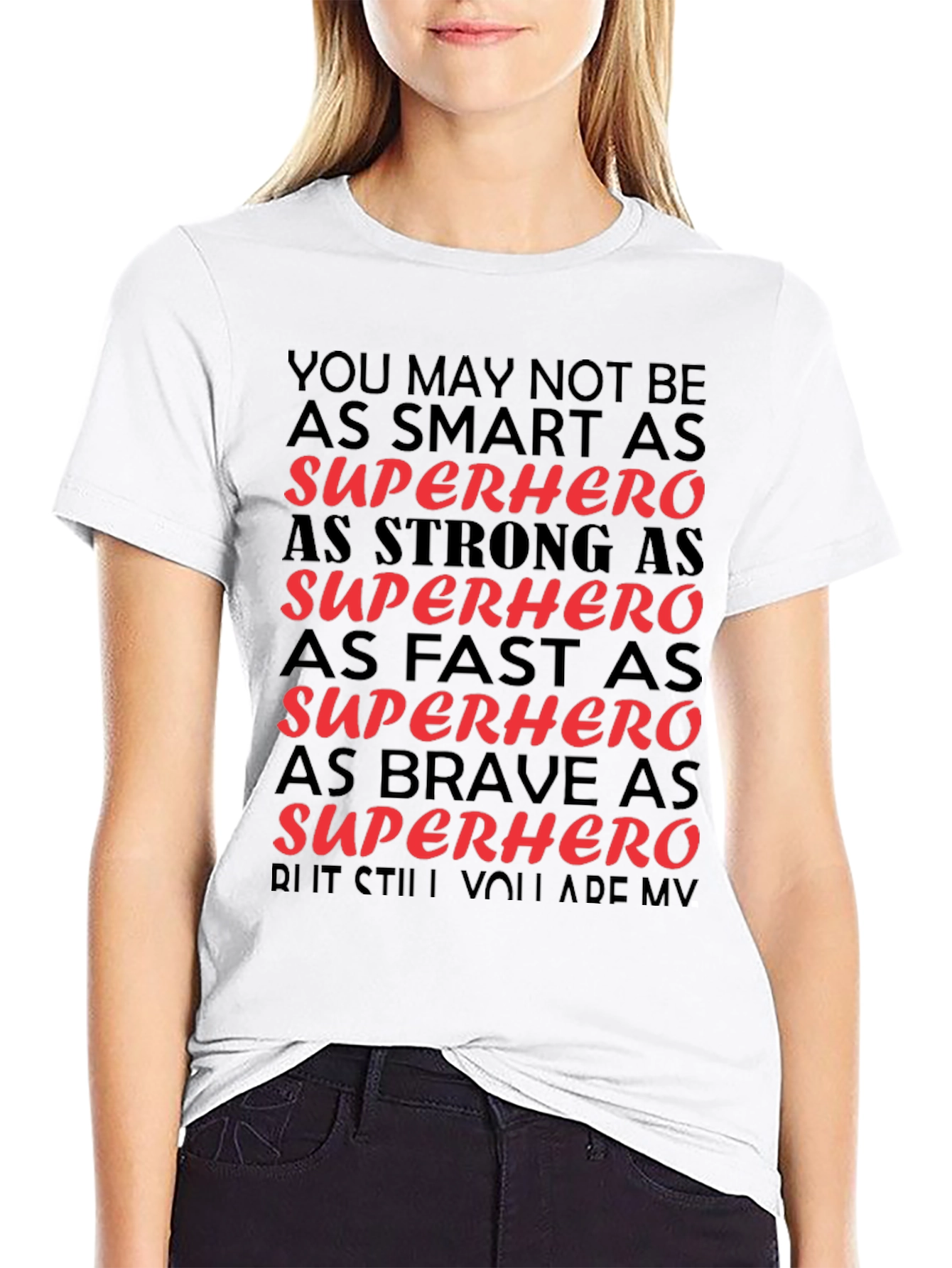 Superhero Gift Black T-Shirt