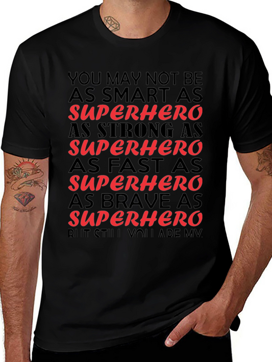 Superhero Gift Black T-Shirt