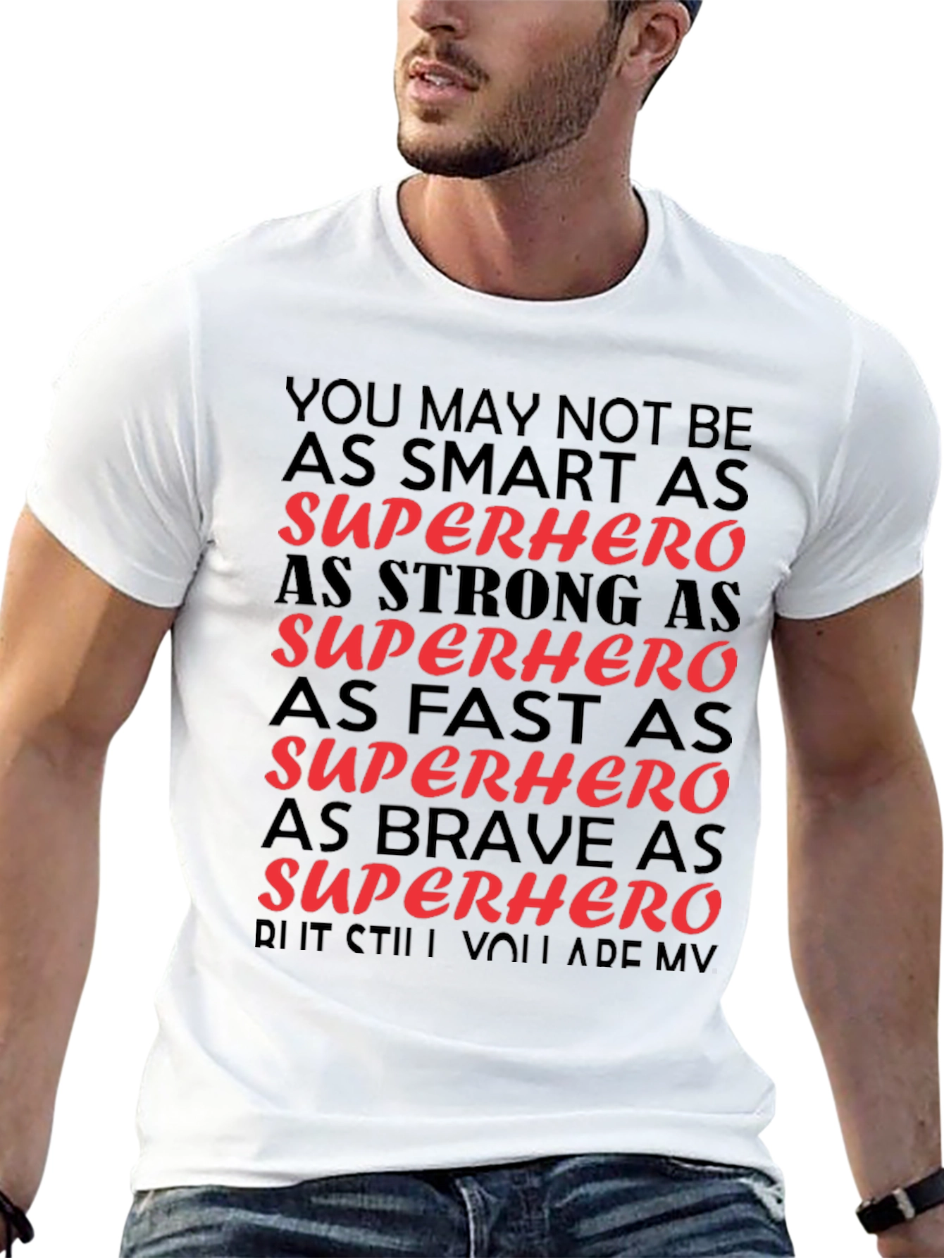 Superhero Gift Black T-Shirt