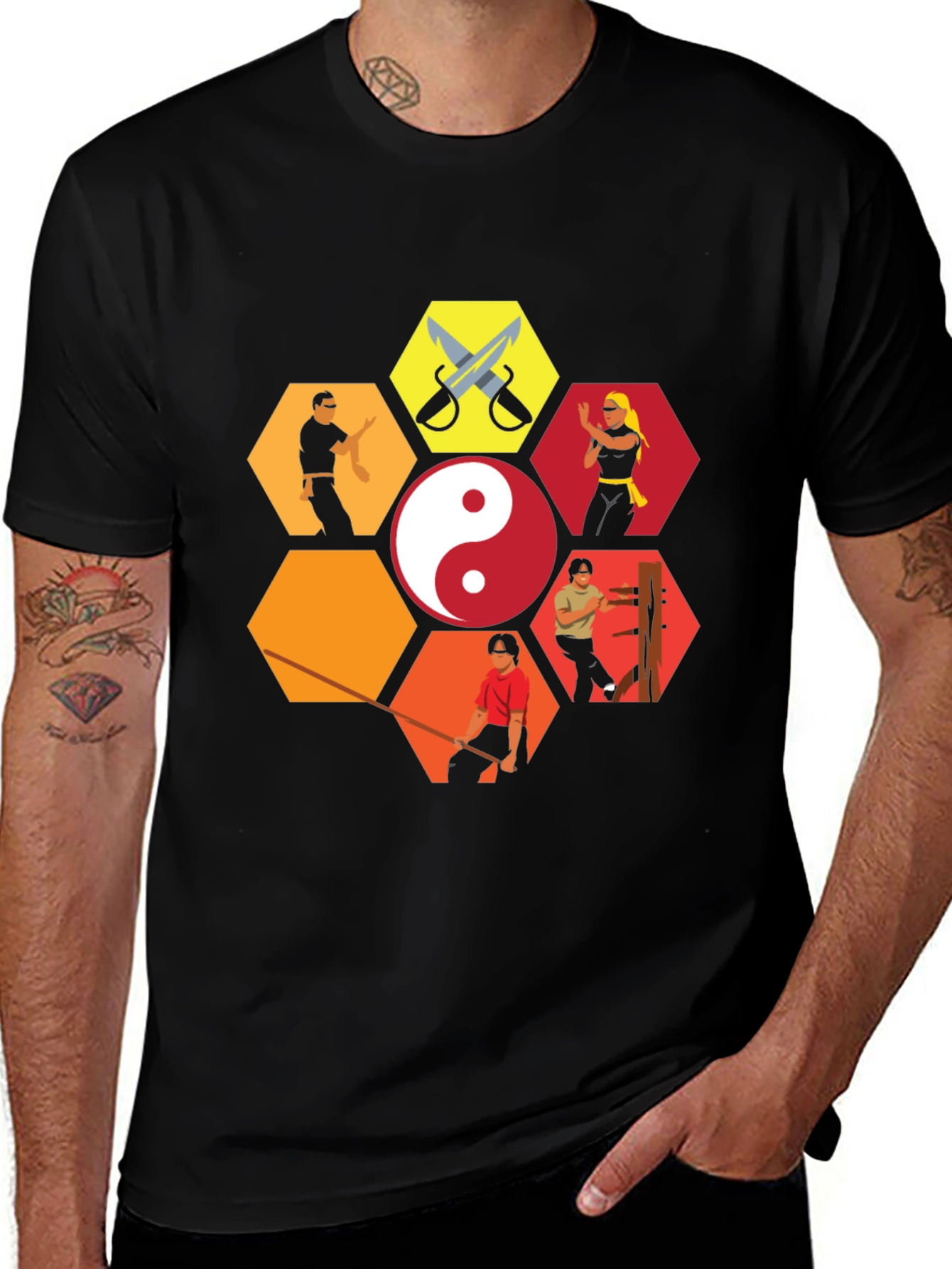 Martial Arts Hexagon T-Shirt