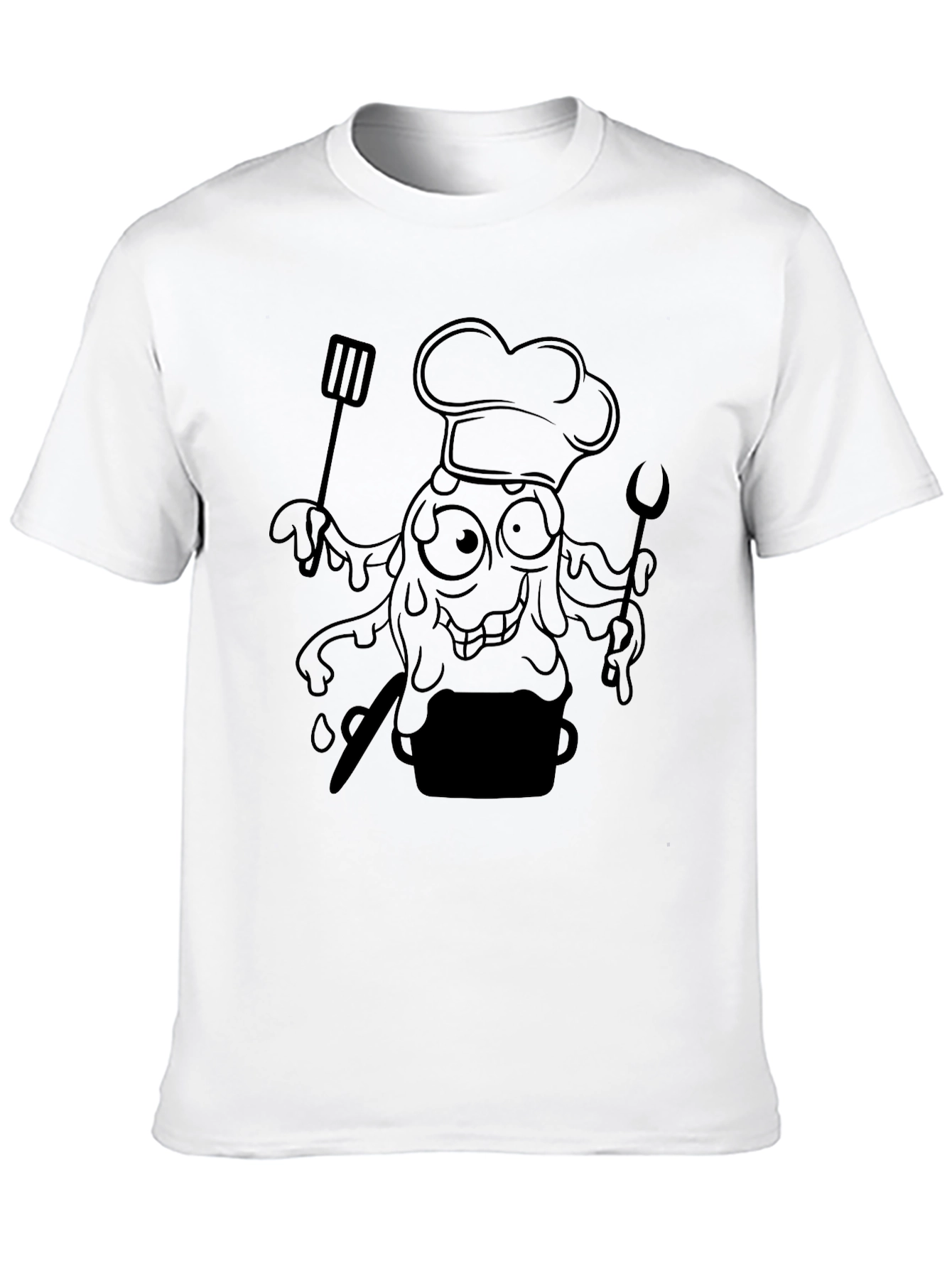 Chef Monster Graphic T-Shirt - Black