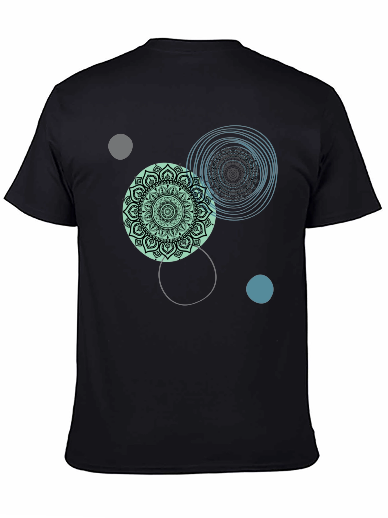 Mandala Circle Graphic Tee - Casual Comfort