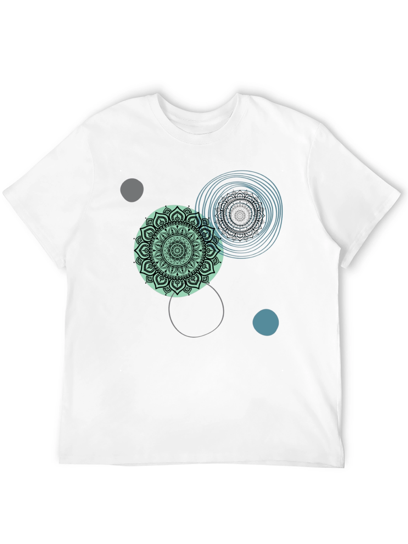Mandala Circle Graphic Tee - Casual Comfort