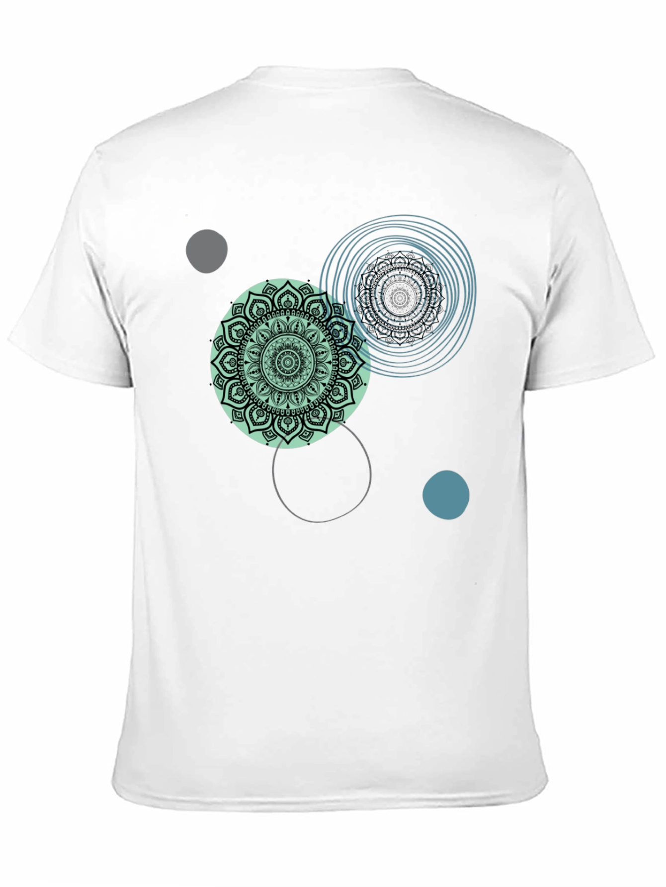 Mandala Circle Graphic Tee - Casual Comfort