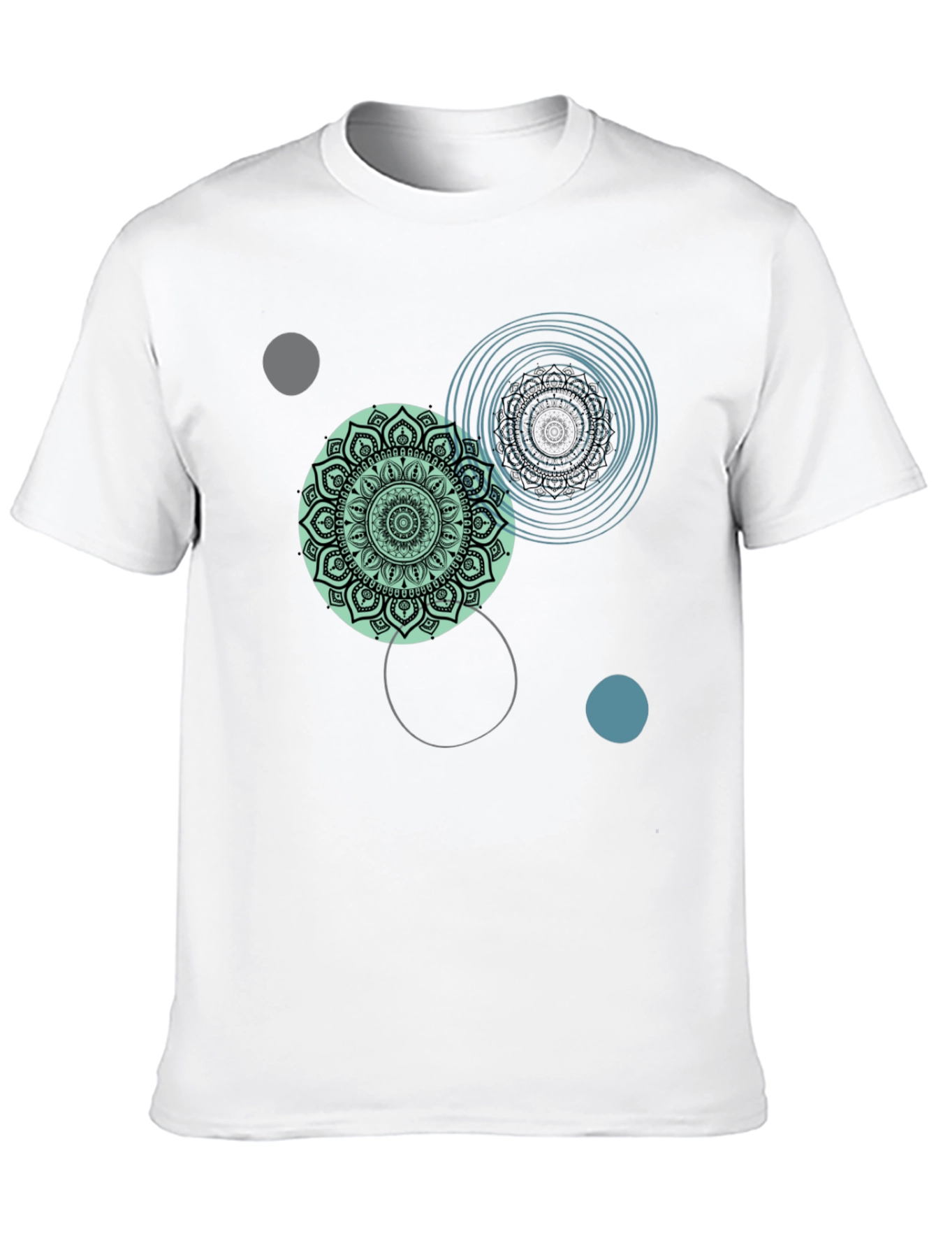 Mandala Circle Graphic Tee - Casual Comfort