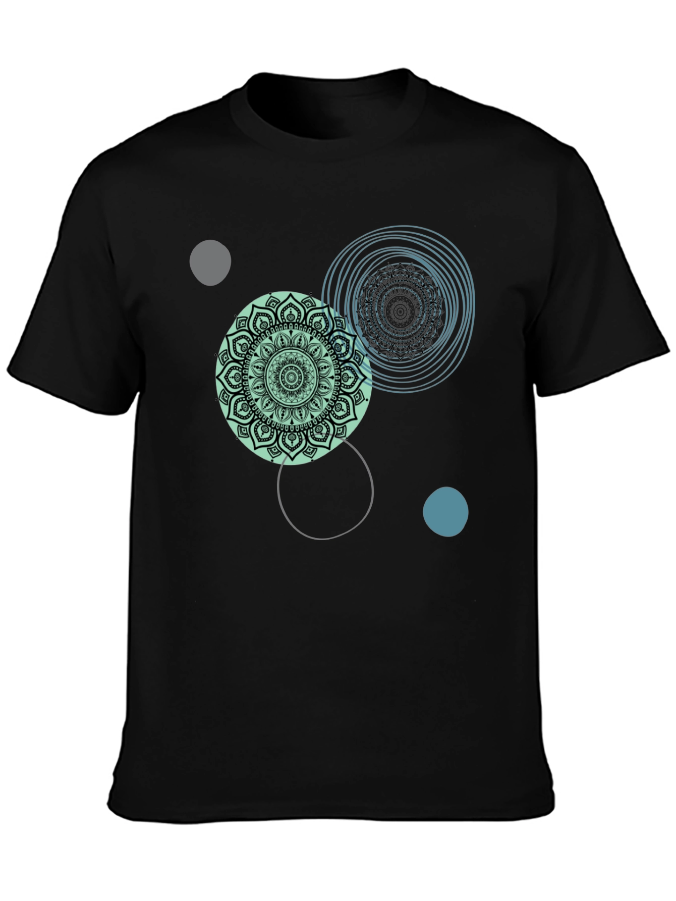 Mandala Circle Graphic Tee - Casual Comfort