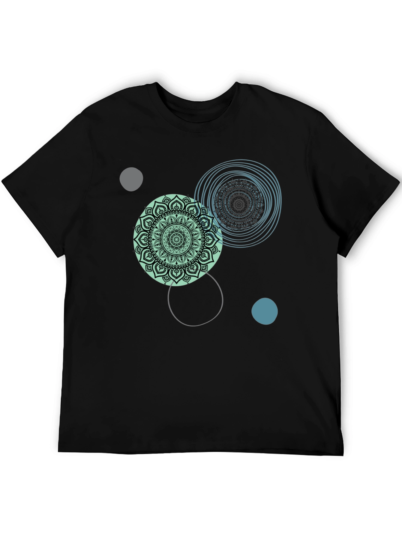 Mandala Circle Graphic Tee - Casual Comfort