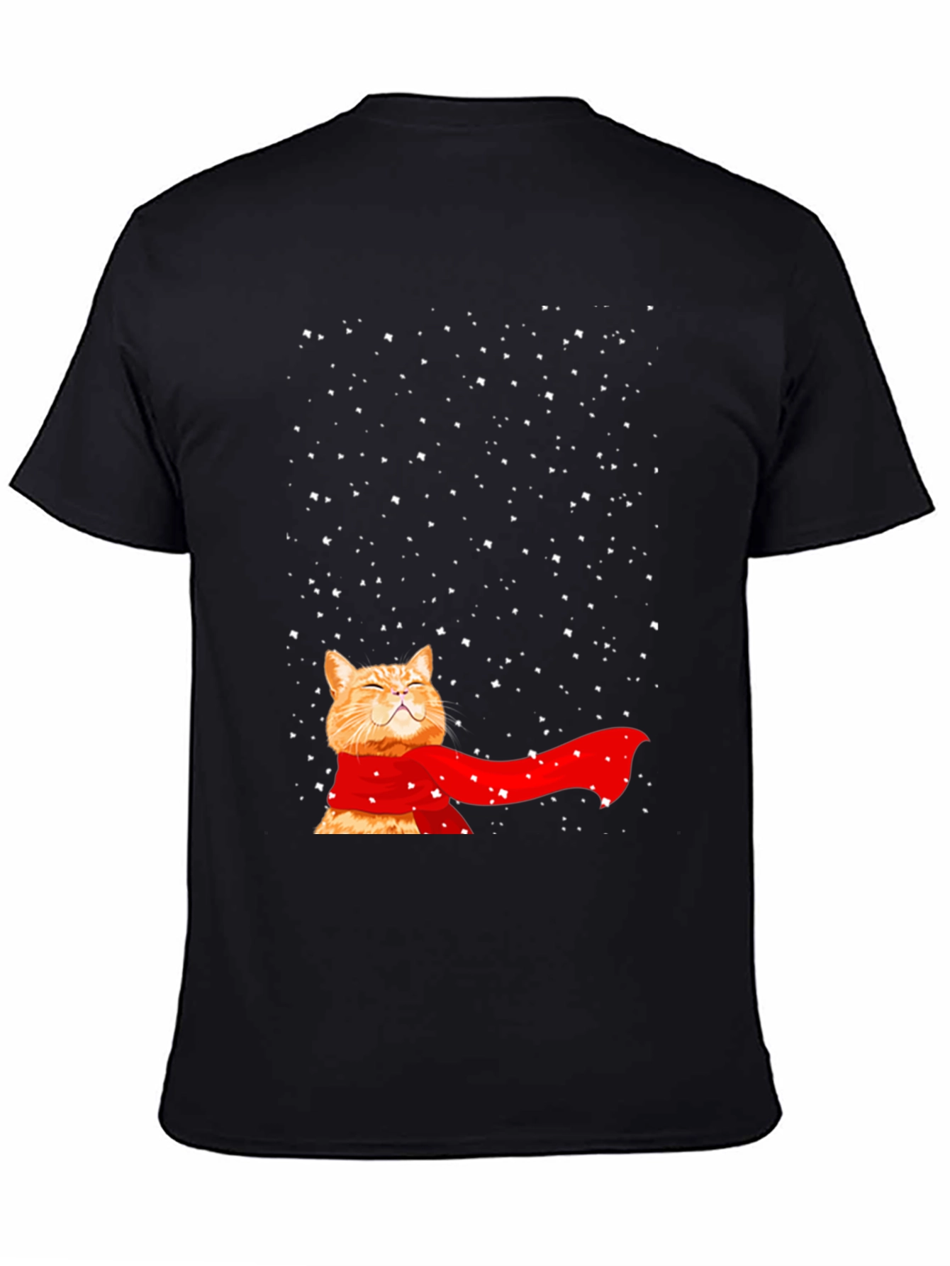 Winter Cat T-Shirt - Festive Feline Fun