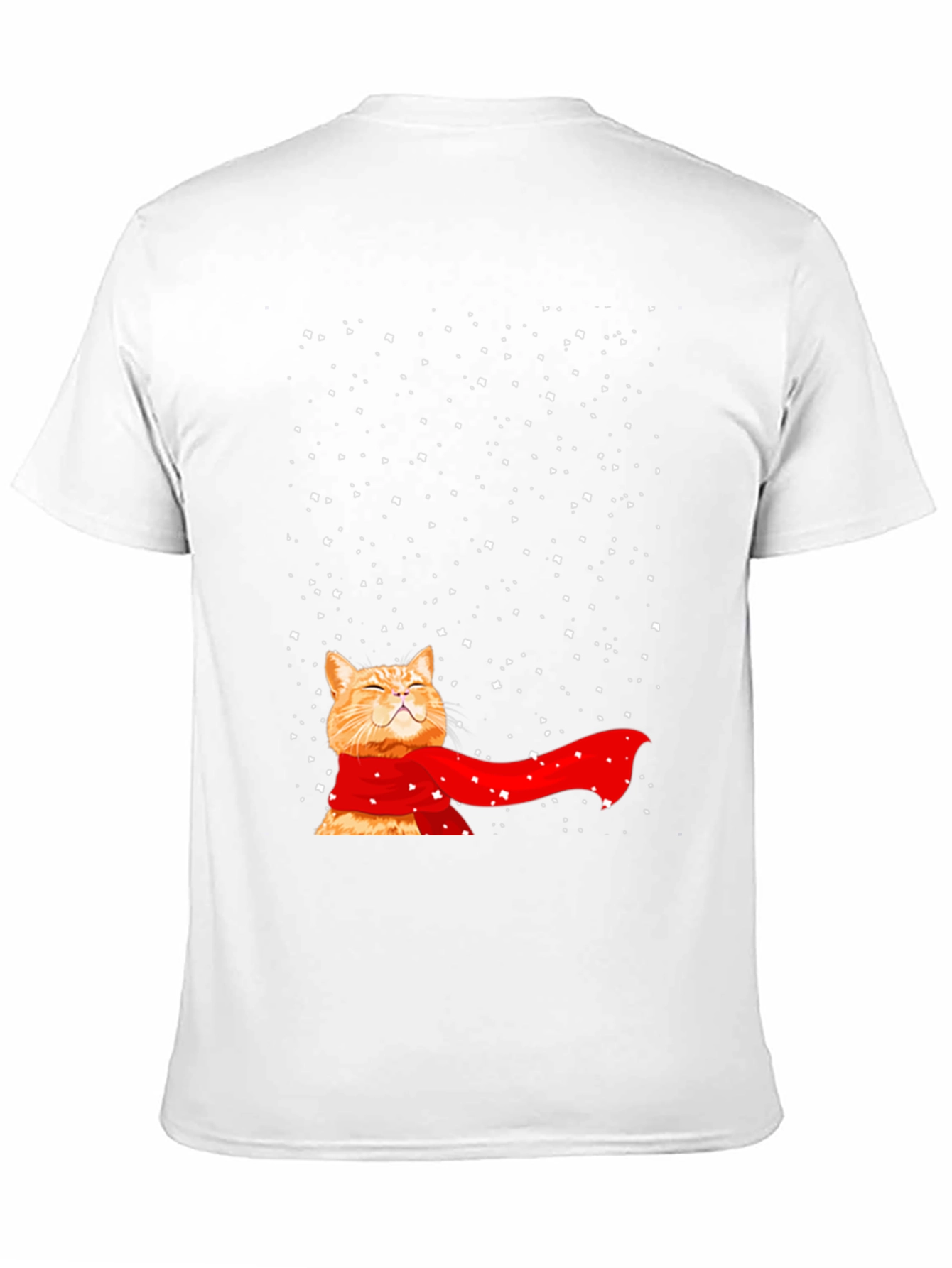 Winter Cat T-Shirt - Festive Feline Fun