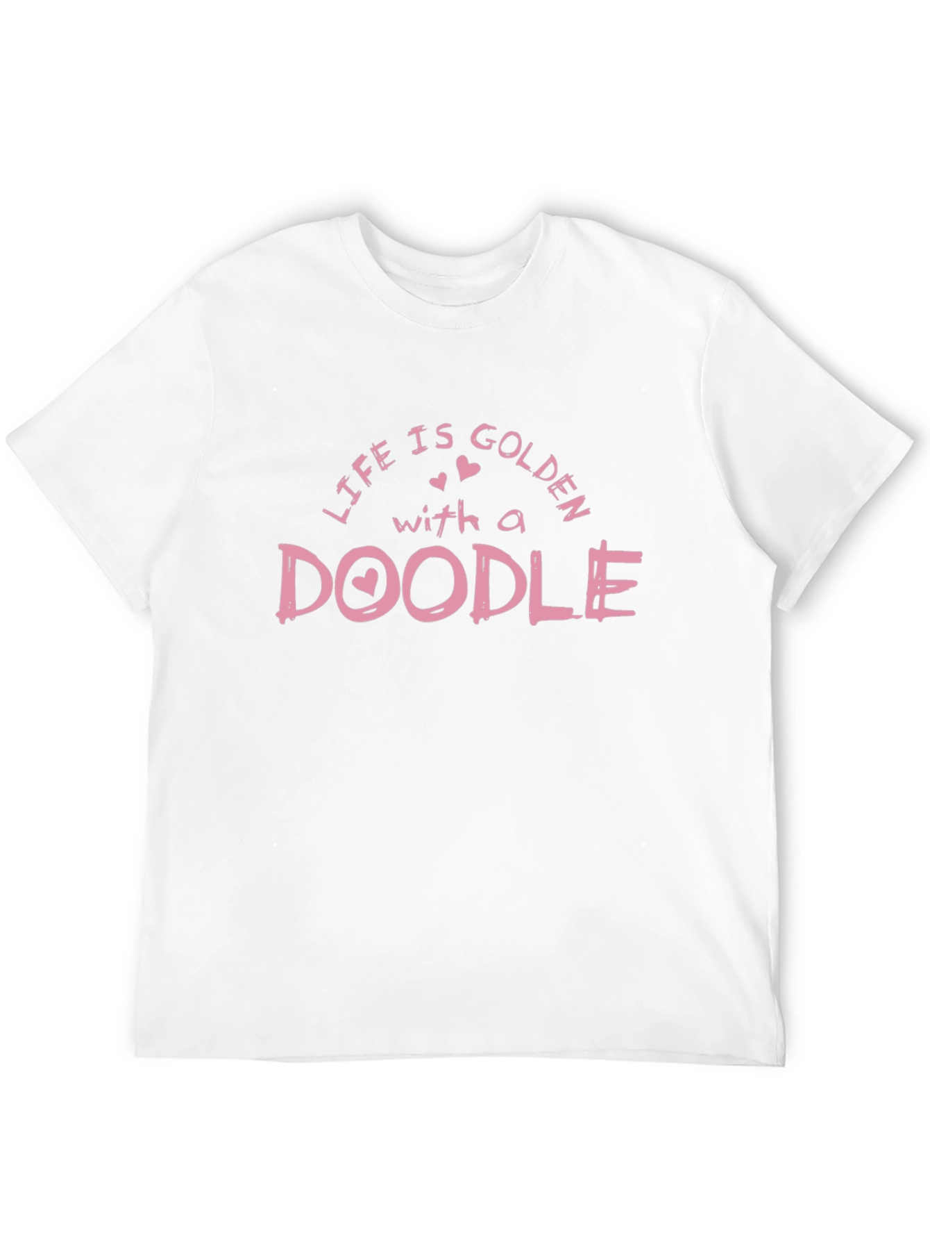 Life is Golden with a Doodle Black T-Shirt