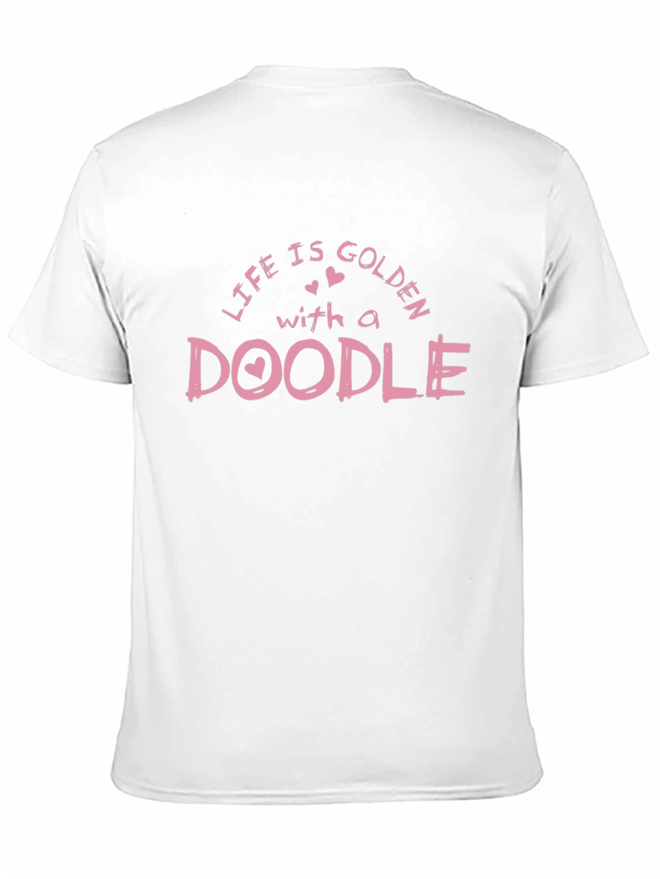 Life is Golden with a Doodle Black T-Shirt
