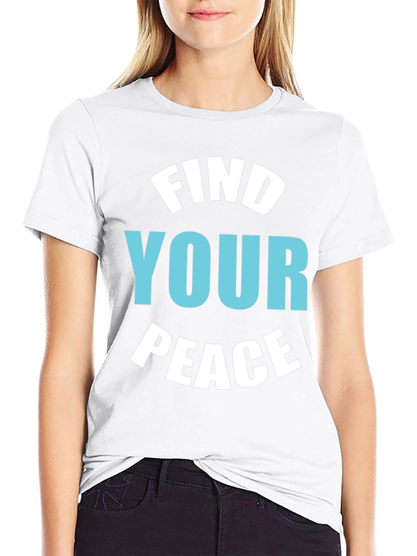 Find Your Peace Black Graphic Tee