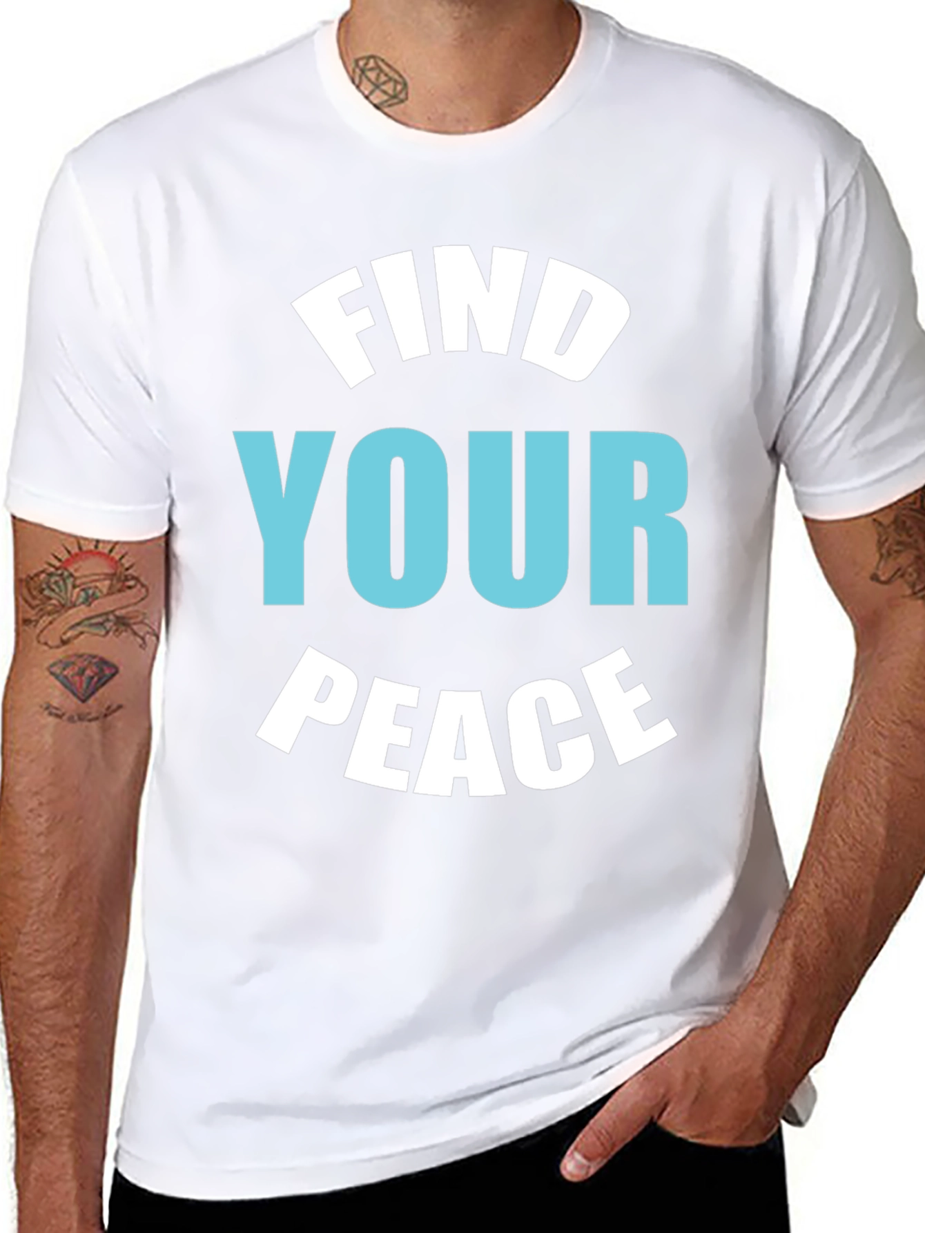 Find Your Peace Black Graphic Tee