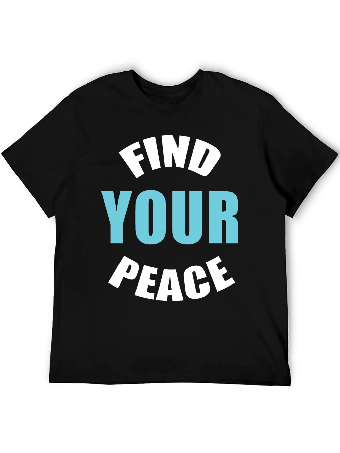 Find Your Peace Black Graphic Tee