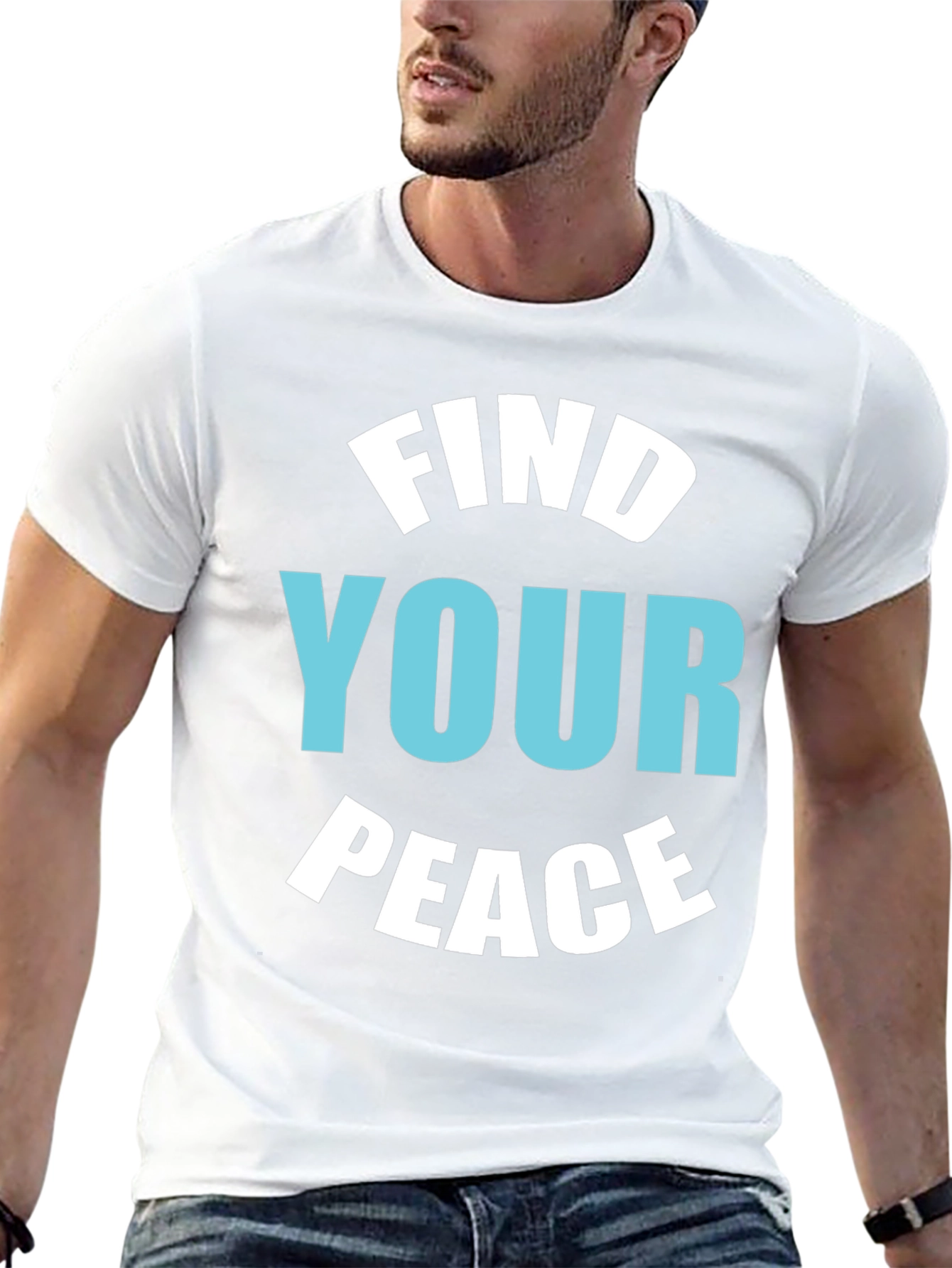 Find Your Peace Black Graphic Tee