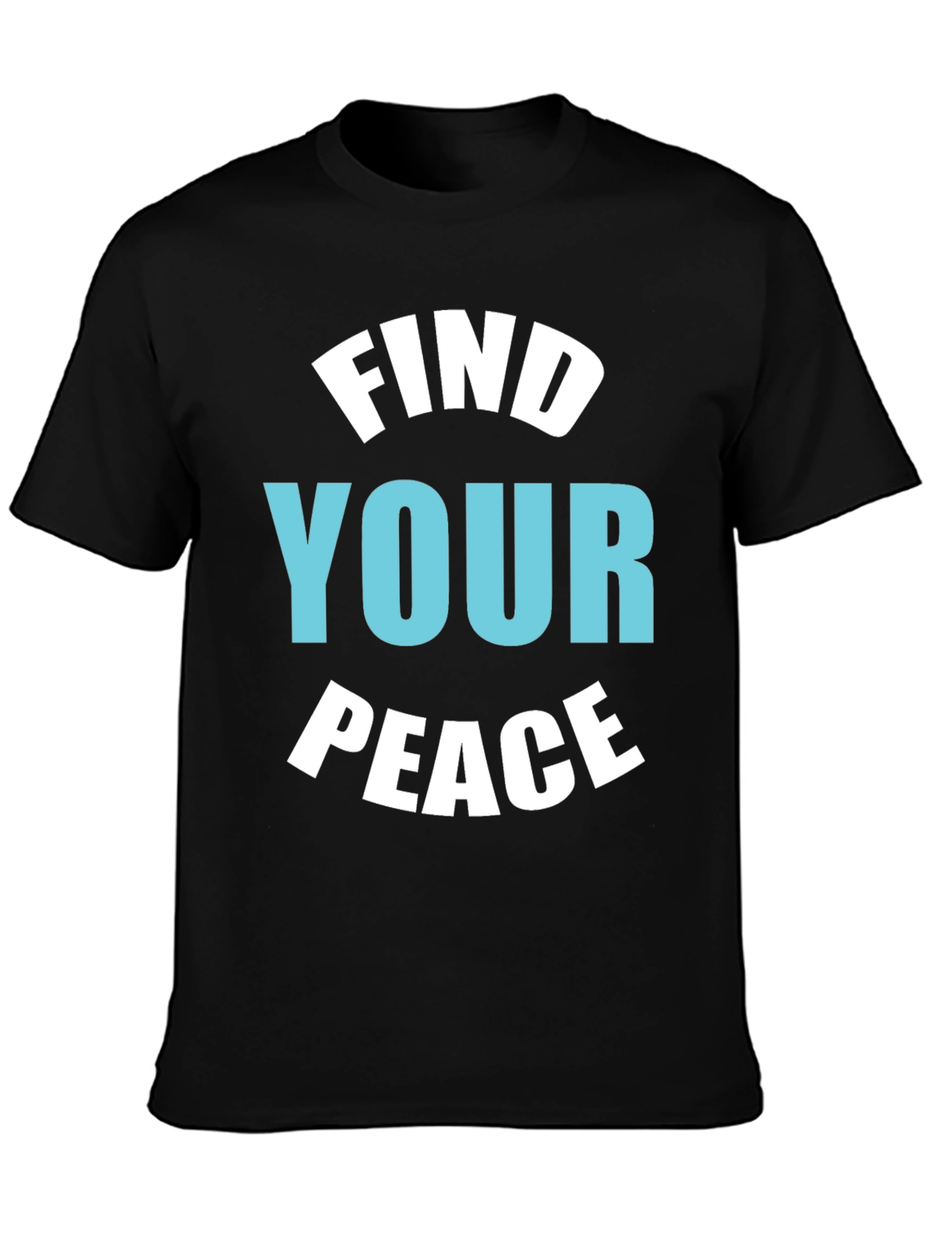 Find Your Peace Black Graphic Tee
