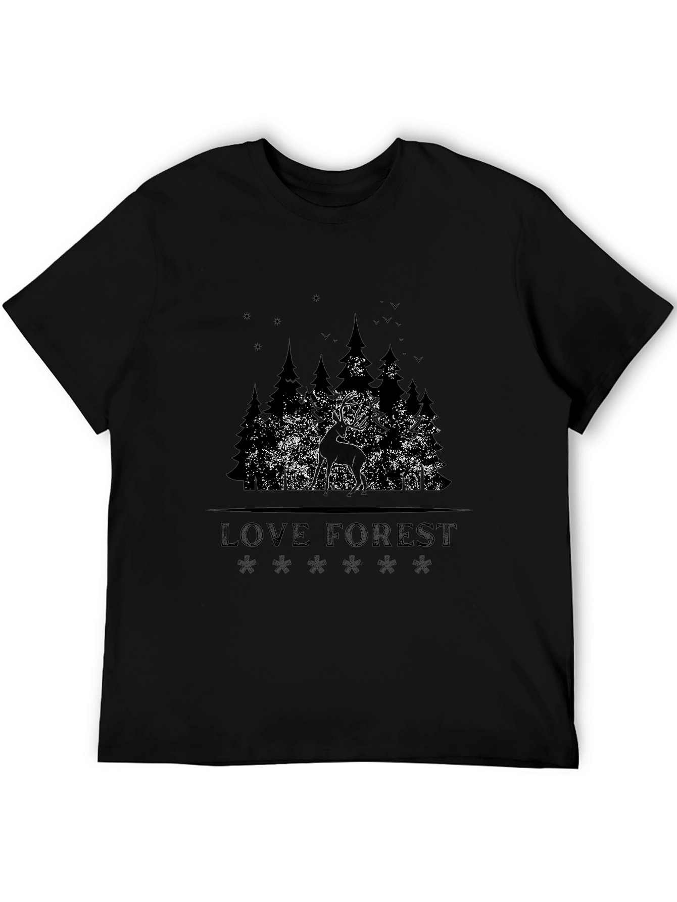 Love Forest Deer Graphic T-Shirt