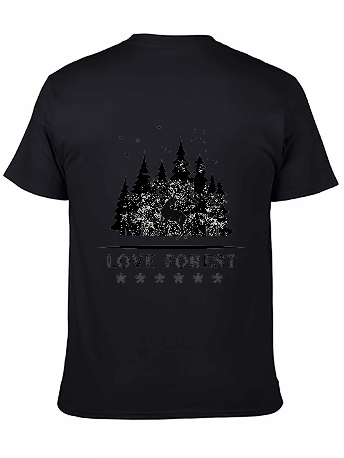 Love Forest Deer Graphic T-Shirt