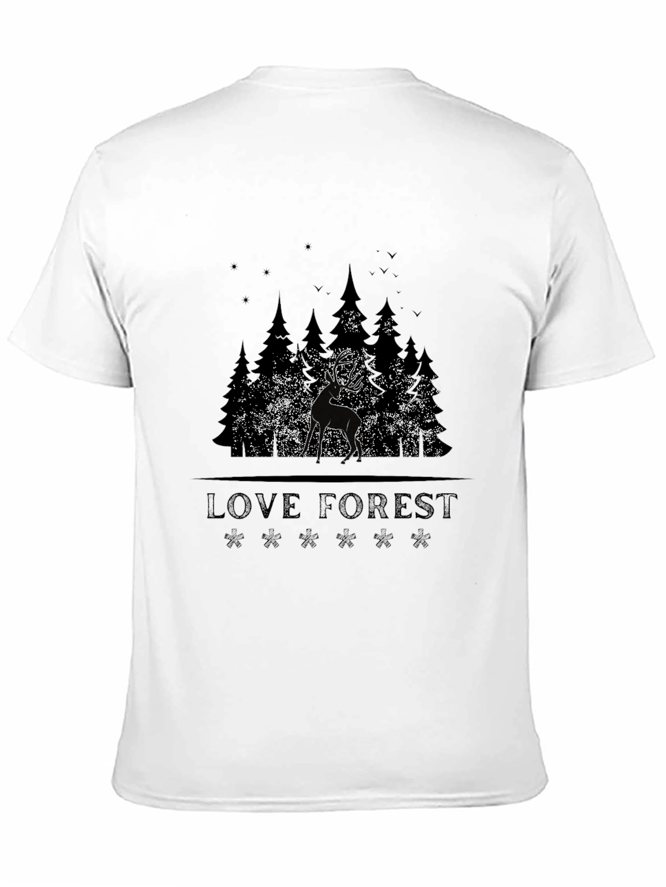 Love Forest Deer Graphic T-Shirt