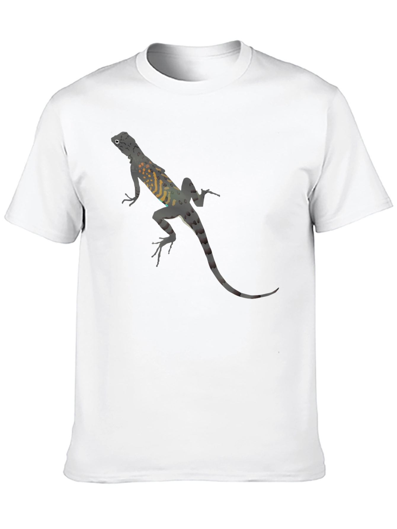 Lizard Print Black T-Shirt