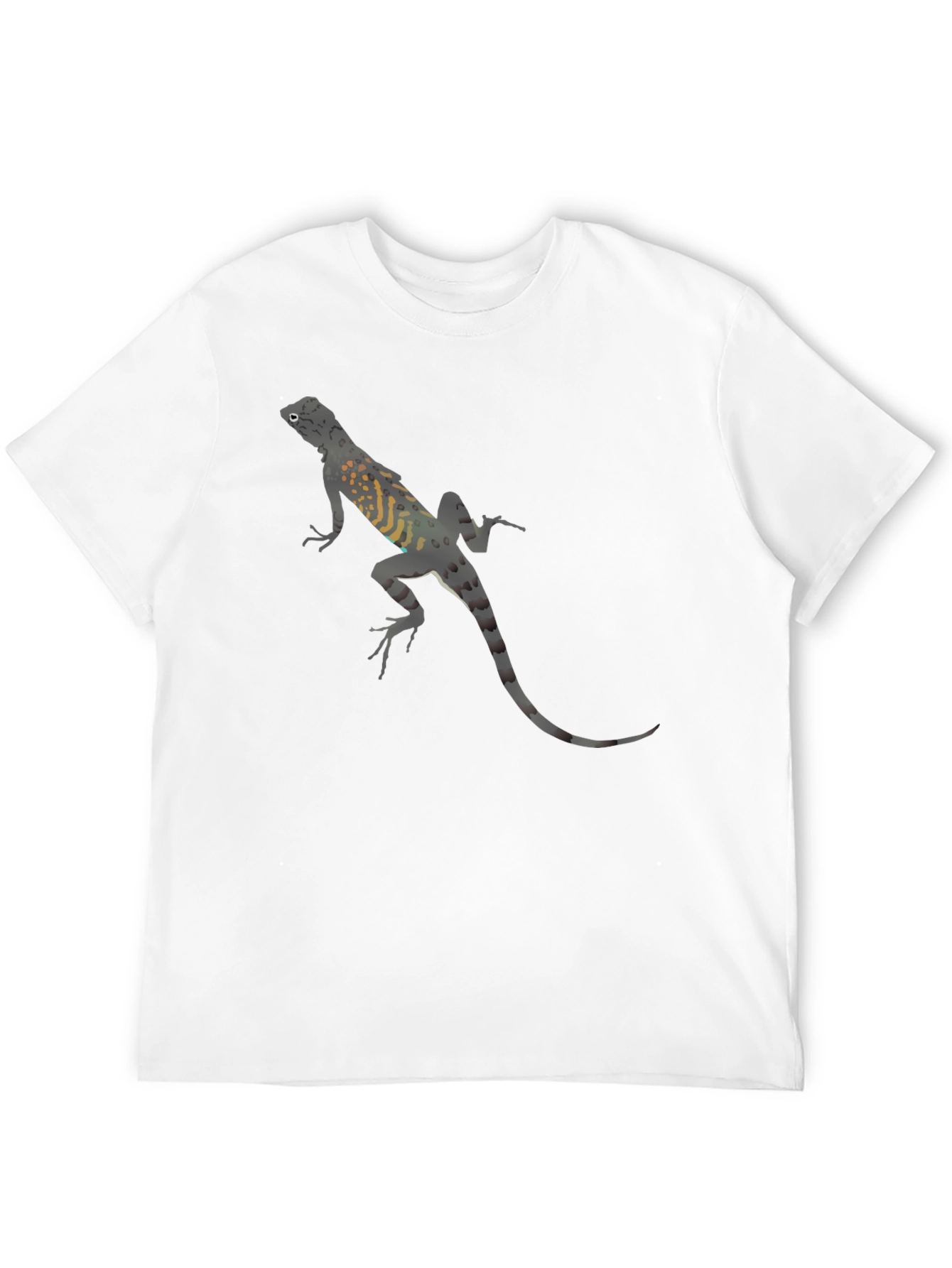 Lizard Print Black T-Shirt