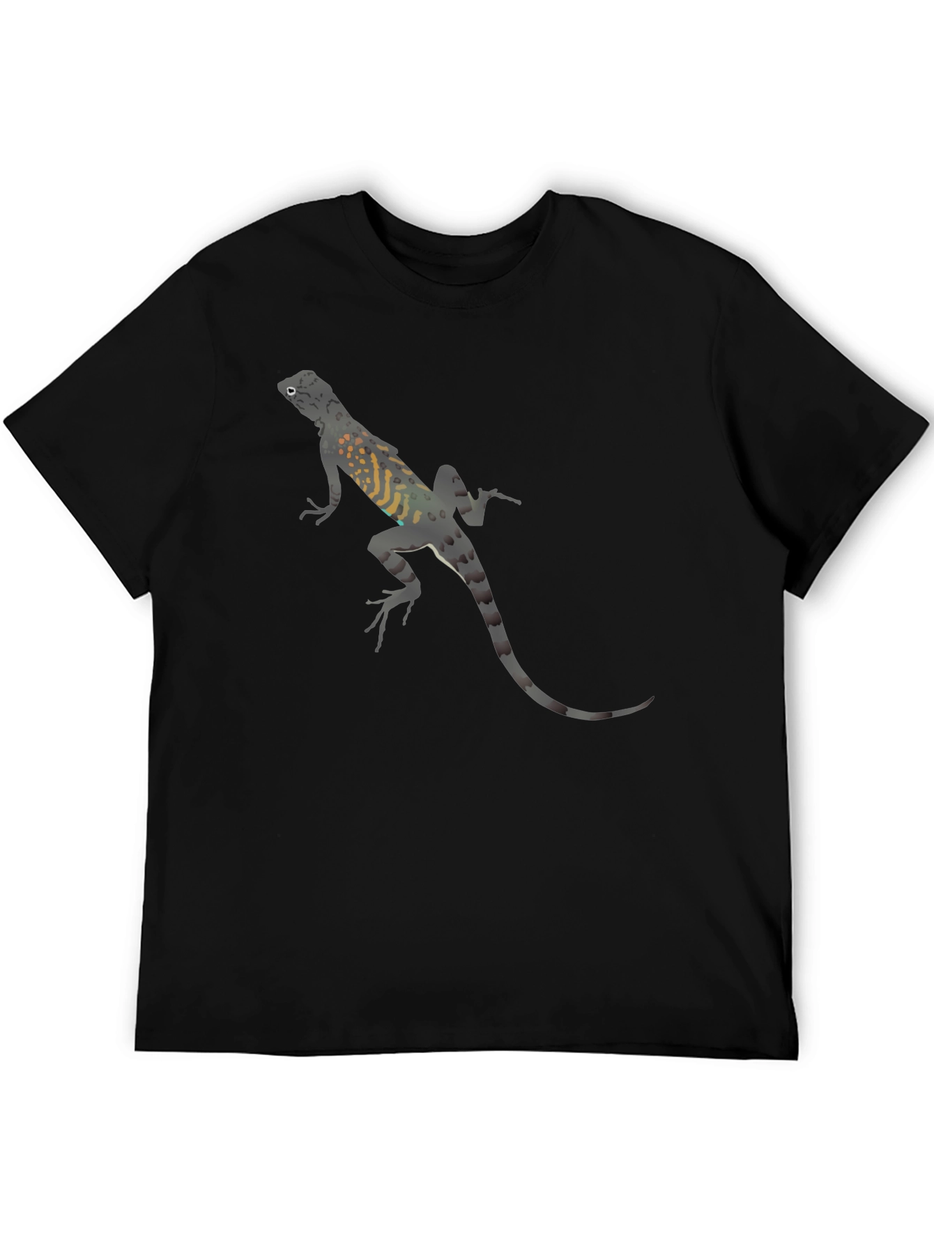 Lizard Print Black T-Shirt