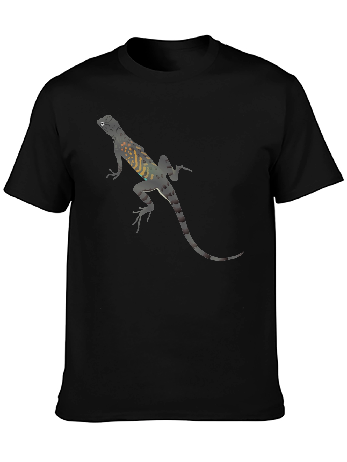 Lizard Print Black T-Shirt