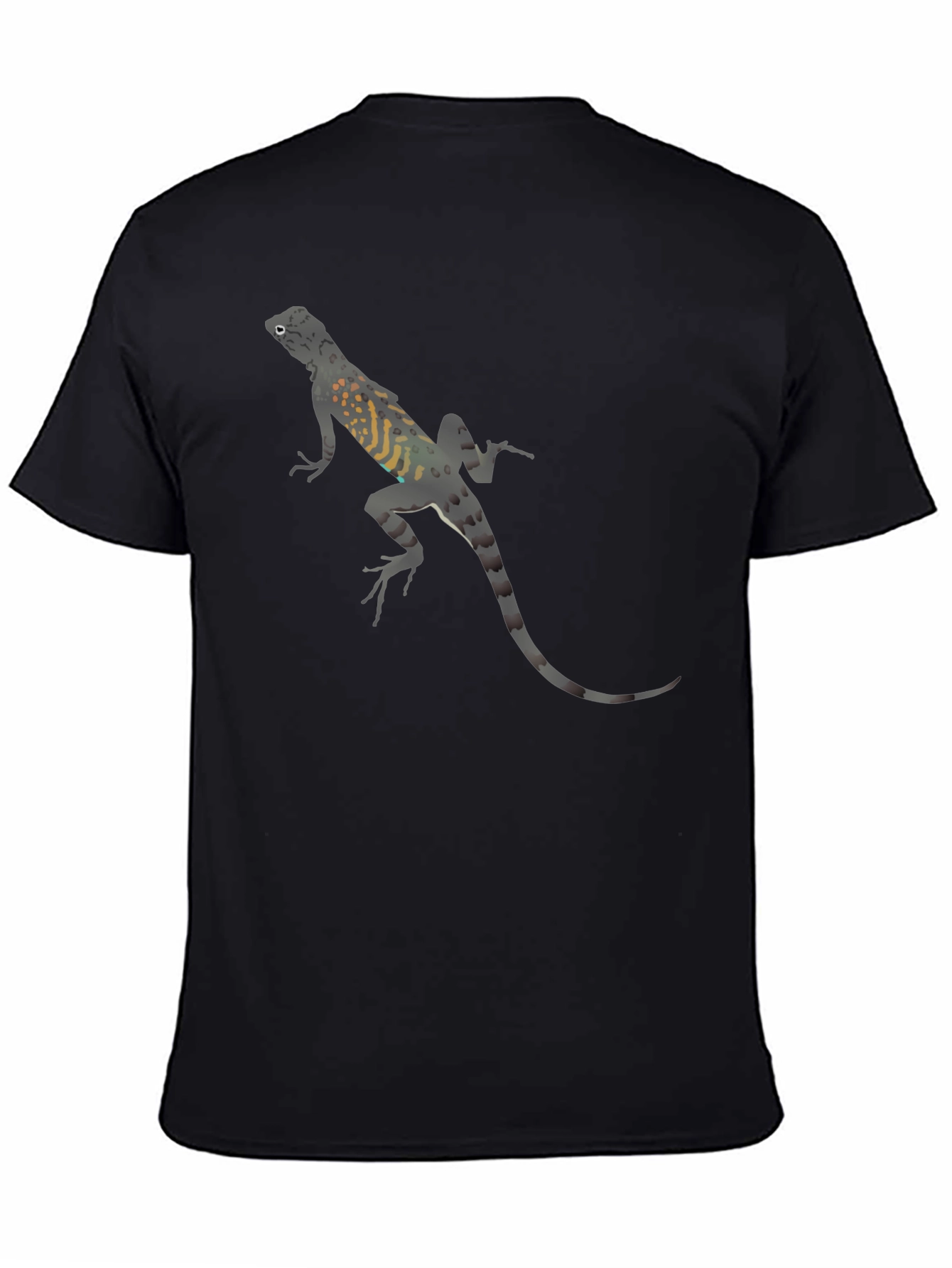 Lizard Print Black T-Shirt