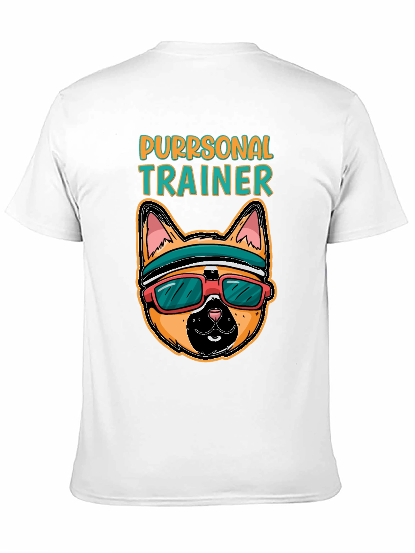 Purrsonal Trainer Cat Graphic T-Shirt