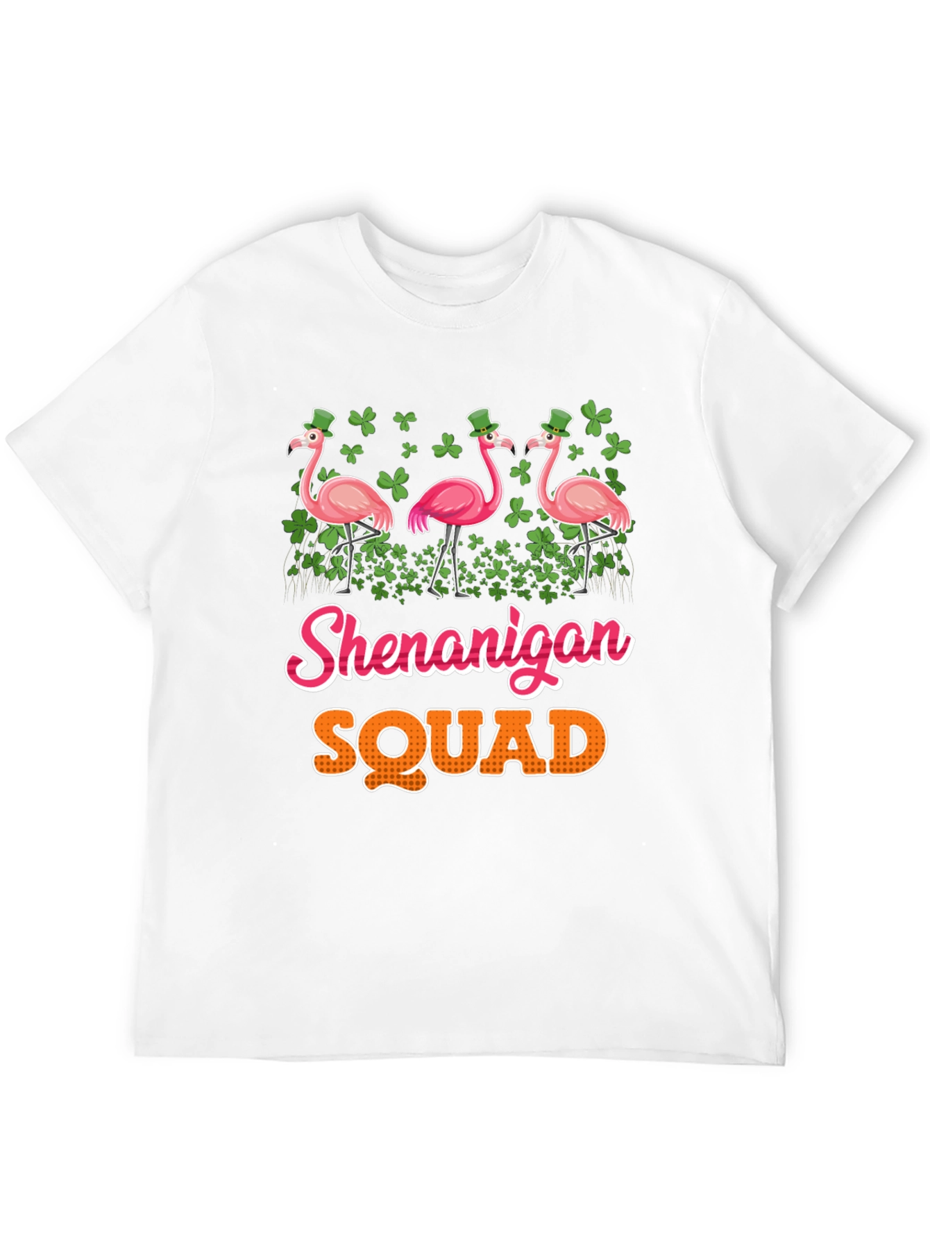 Shenanigan Squad Flamingo St. Patricks Day T-Shirt