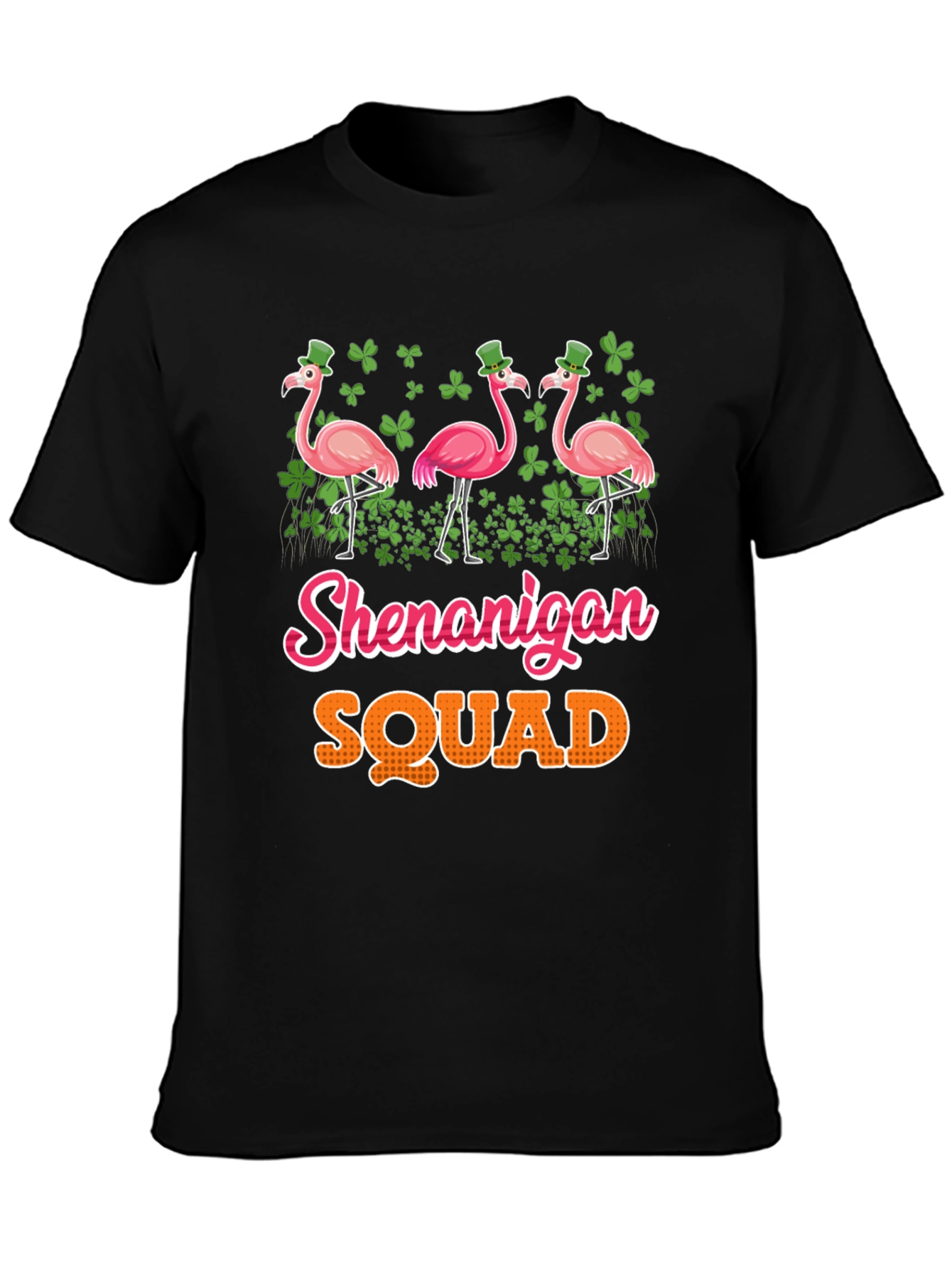 Shenanigan Squad Flamingo St. Patricks Day T-Shirt