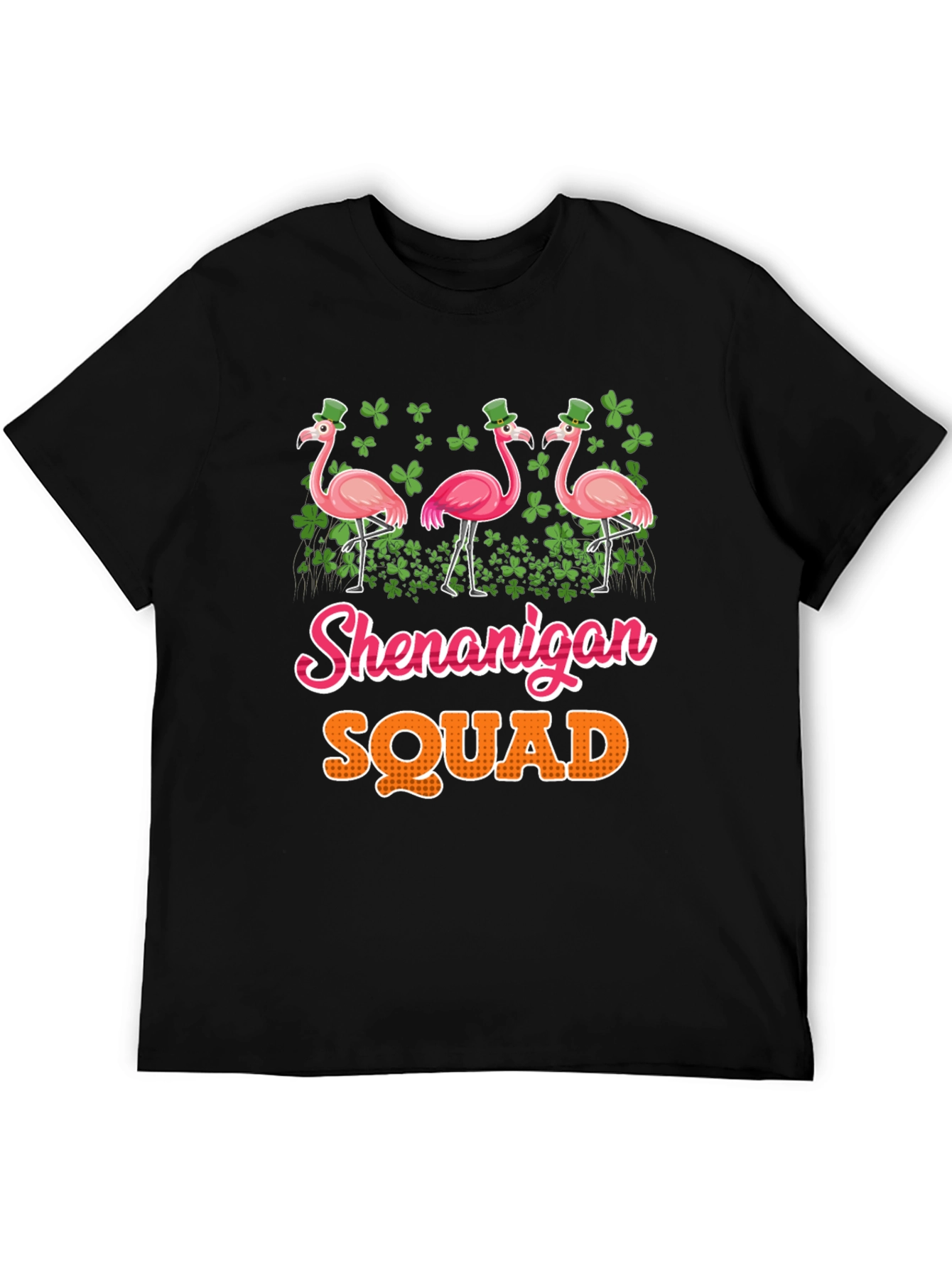 Shenanigan Squad Flamingo St. Patricks Day T-Shirt